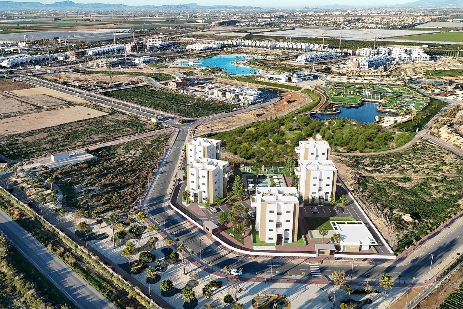 Exklusive Apartments → 5 km vom Meer entfernt, Swimmingpool und Gartenanlage → Torre-Pacheco