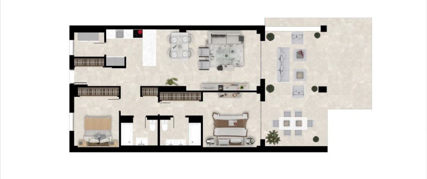 Luxury apartment with a large terrace in Benahavís – Comfort and tranquility on the Costa del Sol!