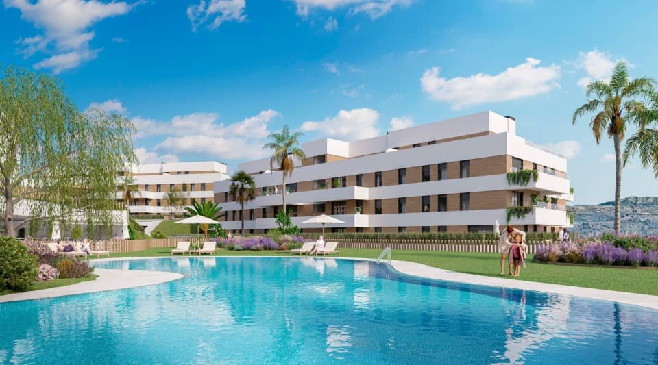 Exclusive beach front apartments with pool and garden, La Cala de Mijas