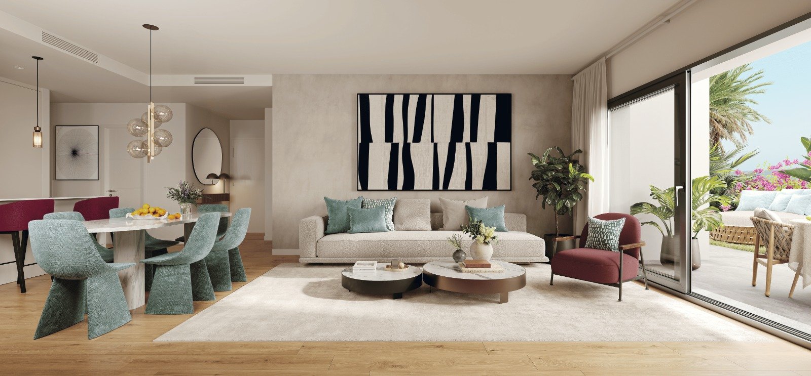 Modern apartments with sea views, 1 km from the beach, Casares Costa