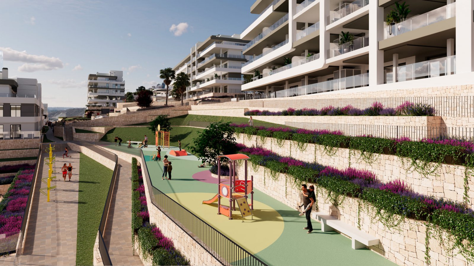 Modern apartments by the sea, with private terrace and pool, Mutxamel