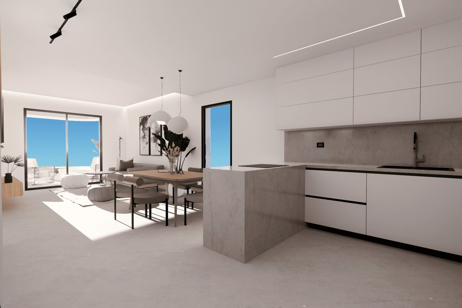 Luxuriöse Apartments in der Nähe von Meer und Golfplatz, Finestrat