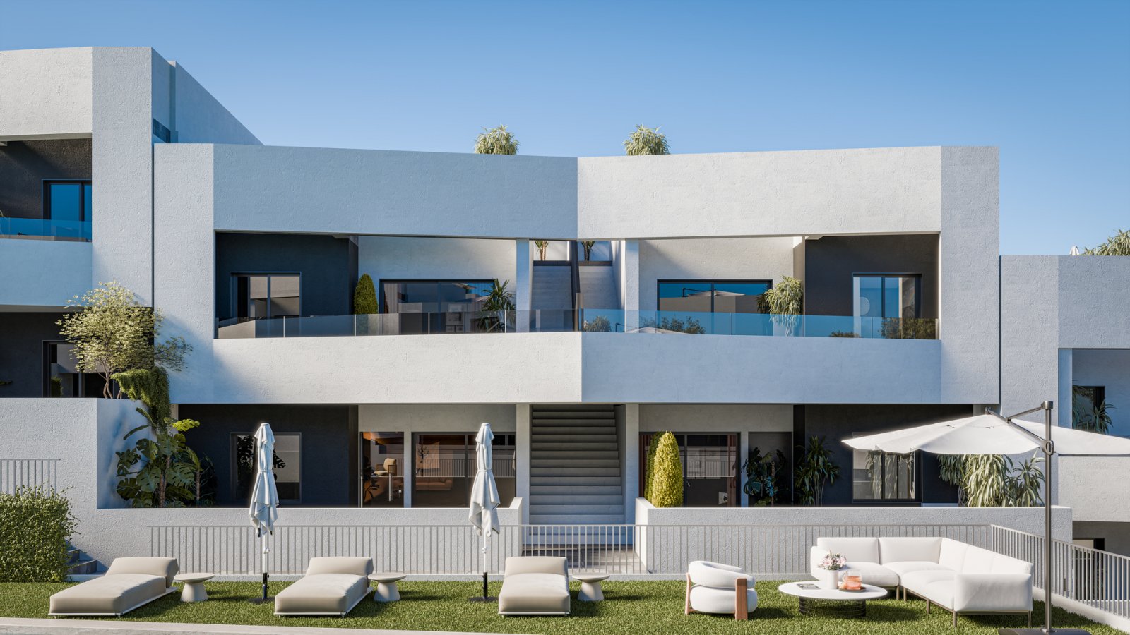 Moderne Apartments mit privatem Garten und Swimmingpool, San Miguel de Salinas