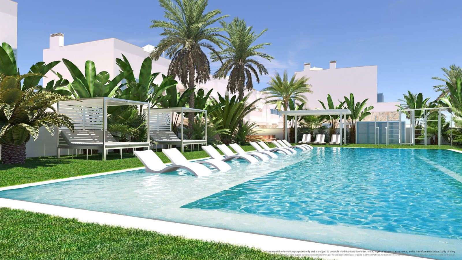 Exclusive apartments and bungalows, 800 m from the sea, Torre de la Horadada