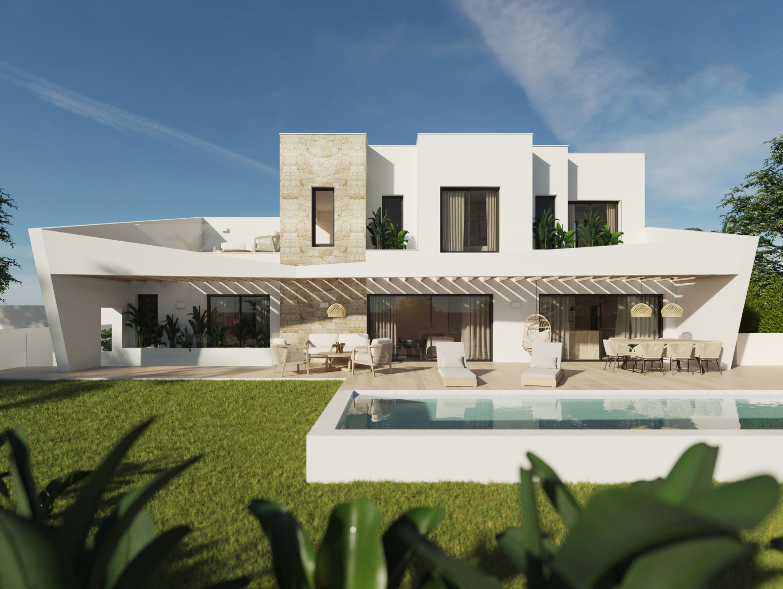 Exclusive detached house, sea view and private pool, Polop