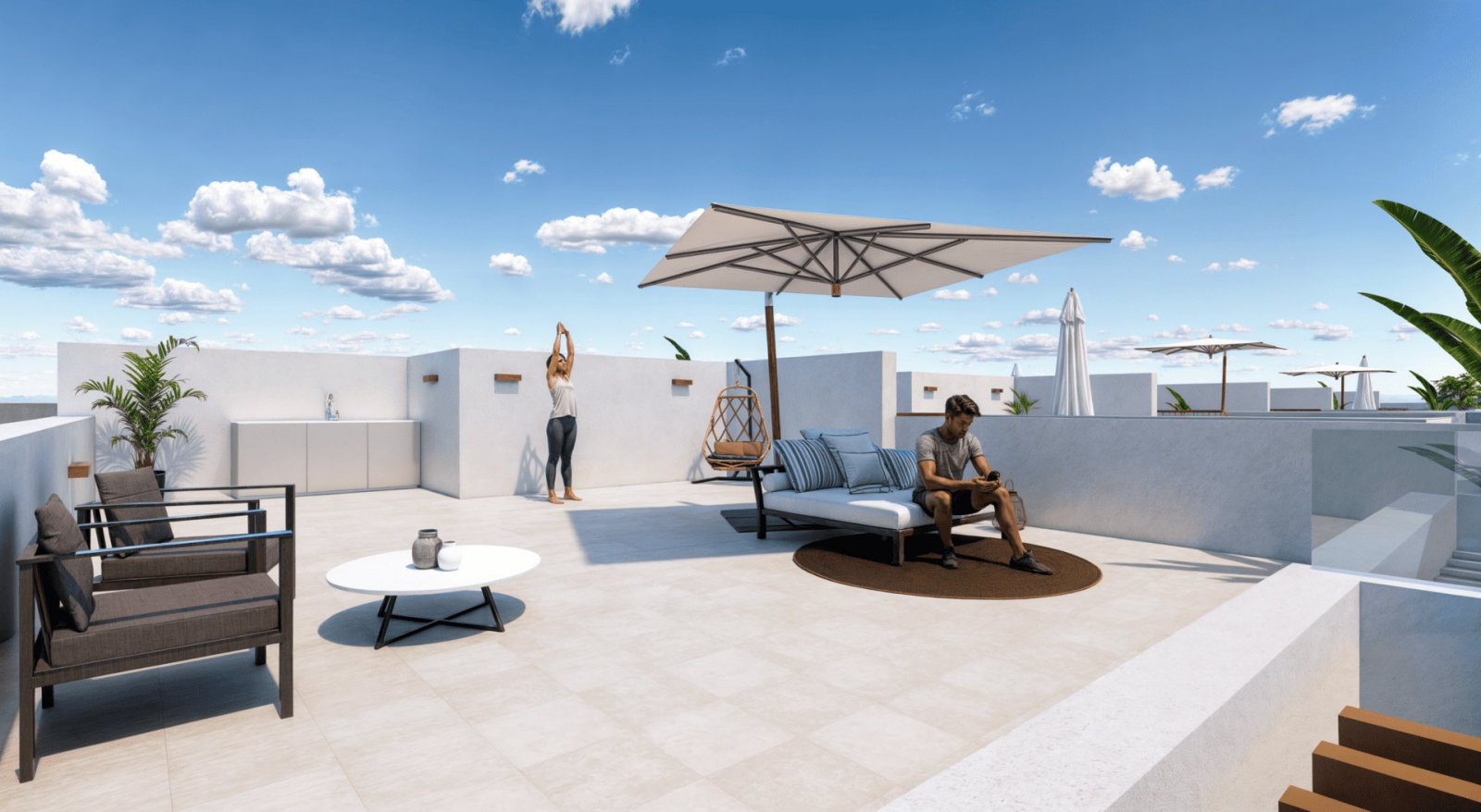 Exclusive detached houses, private pool and solarium, close to the airport, Torre-Pacheco