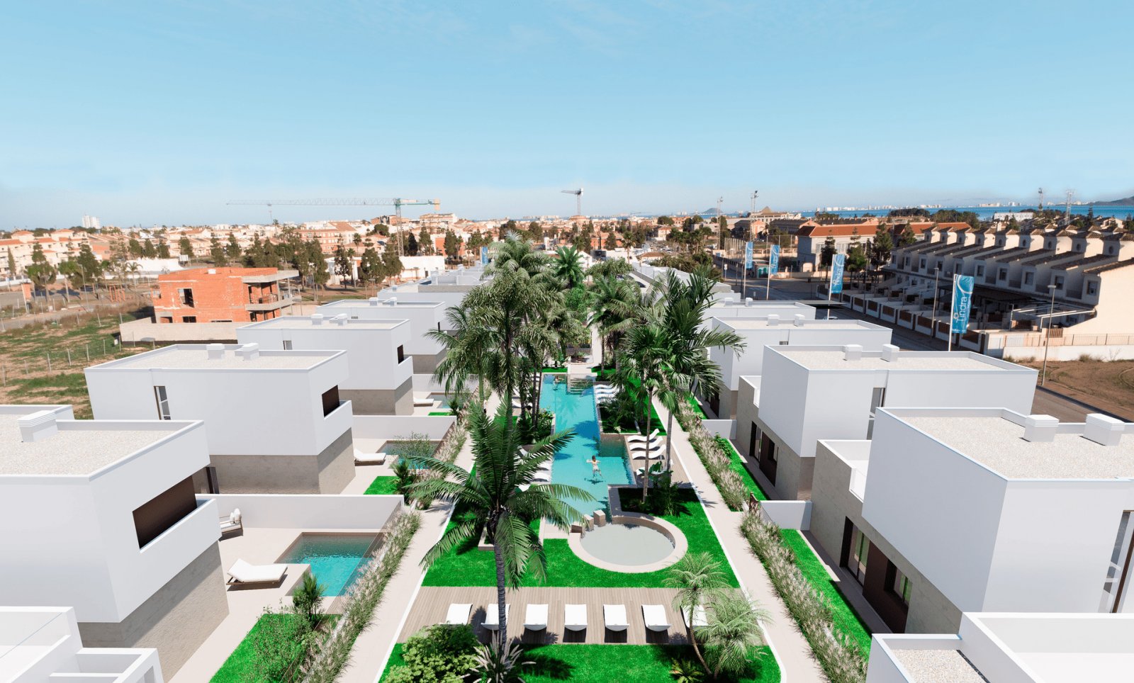 Modern bungalows, 1 km from the sea, Los Alcázares