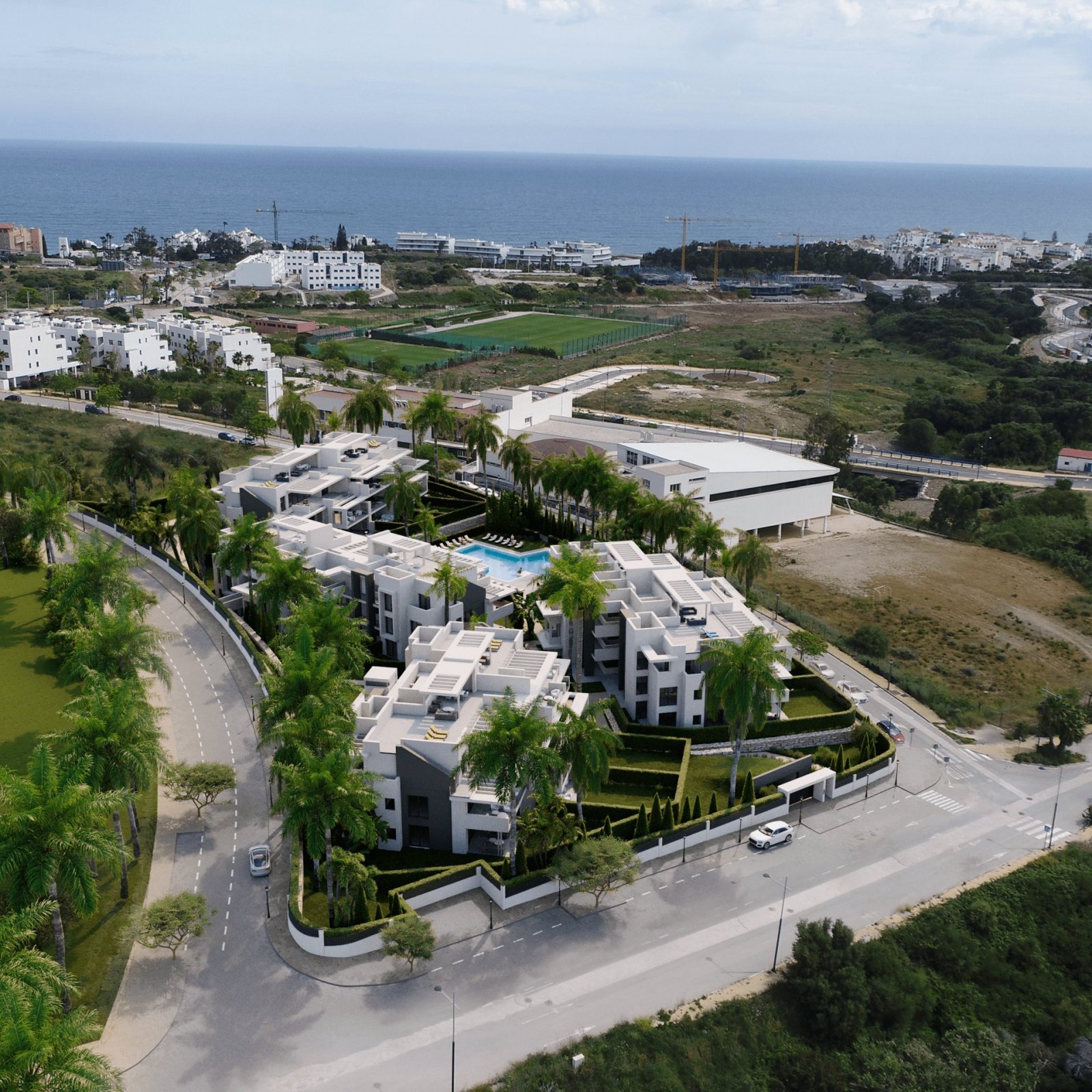 Modern apartments, 1 km from the sea, Estepona