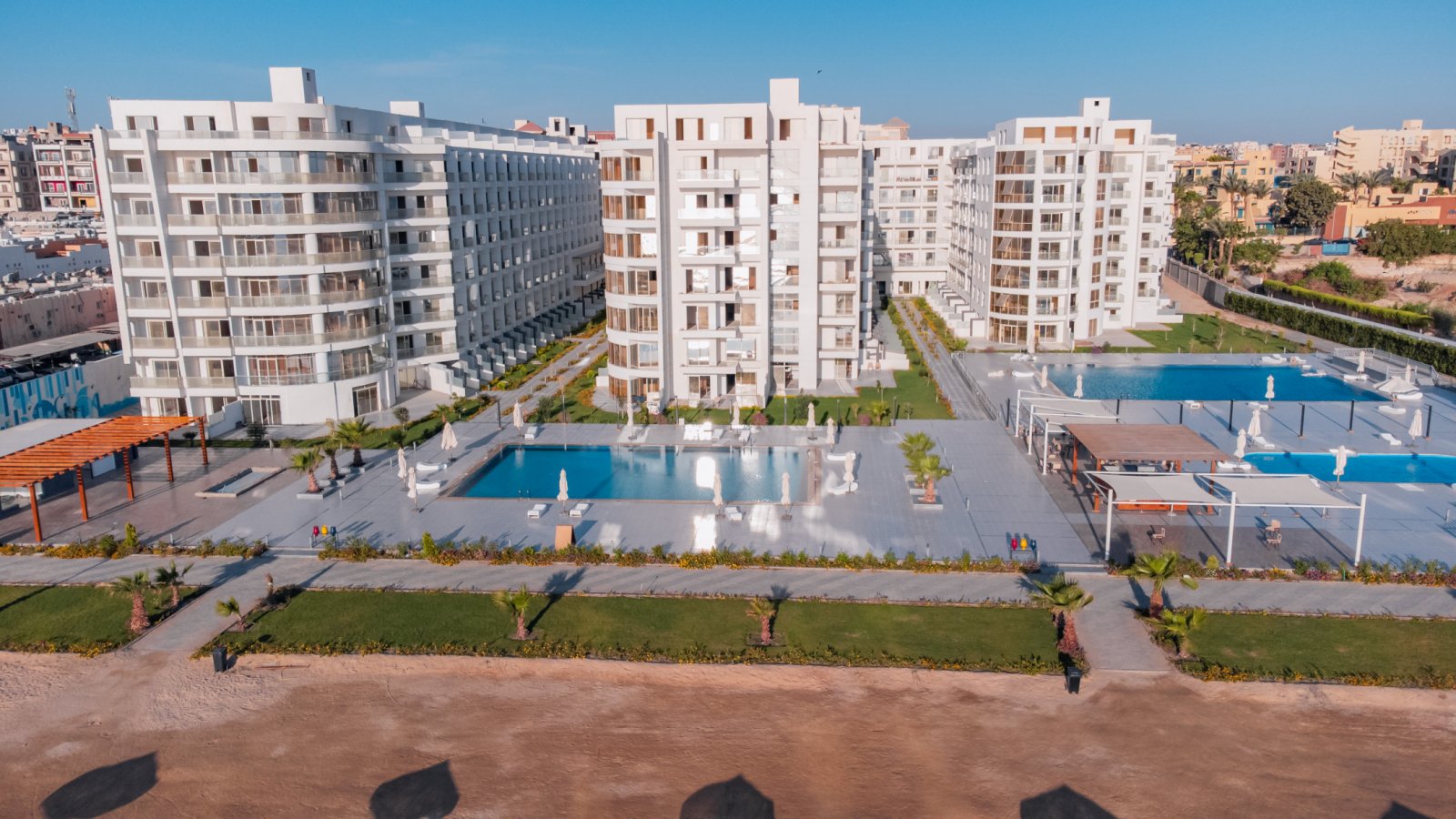 Hurghada : Ready to move in: New and spacious two-bedroom apartment with sea view, in Scandic Resort Hurghada 