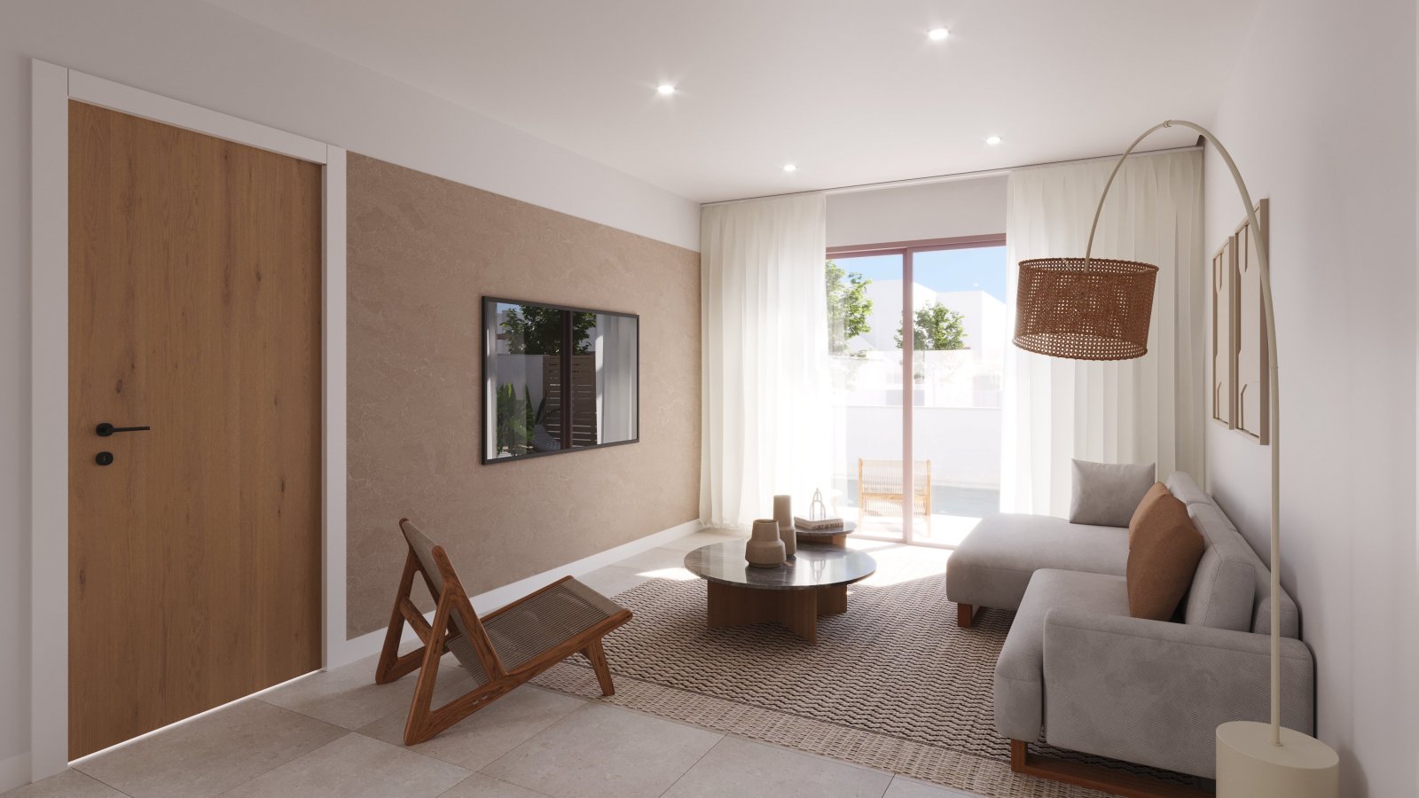 Modern detached houses, private pool and garden, Roldán