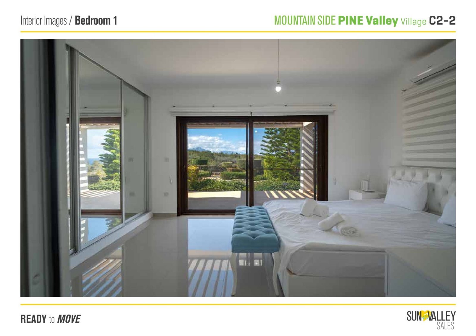 4-room apartment with mountain view in Esentepe, Cyprus