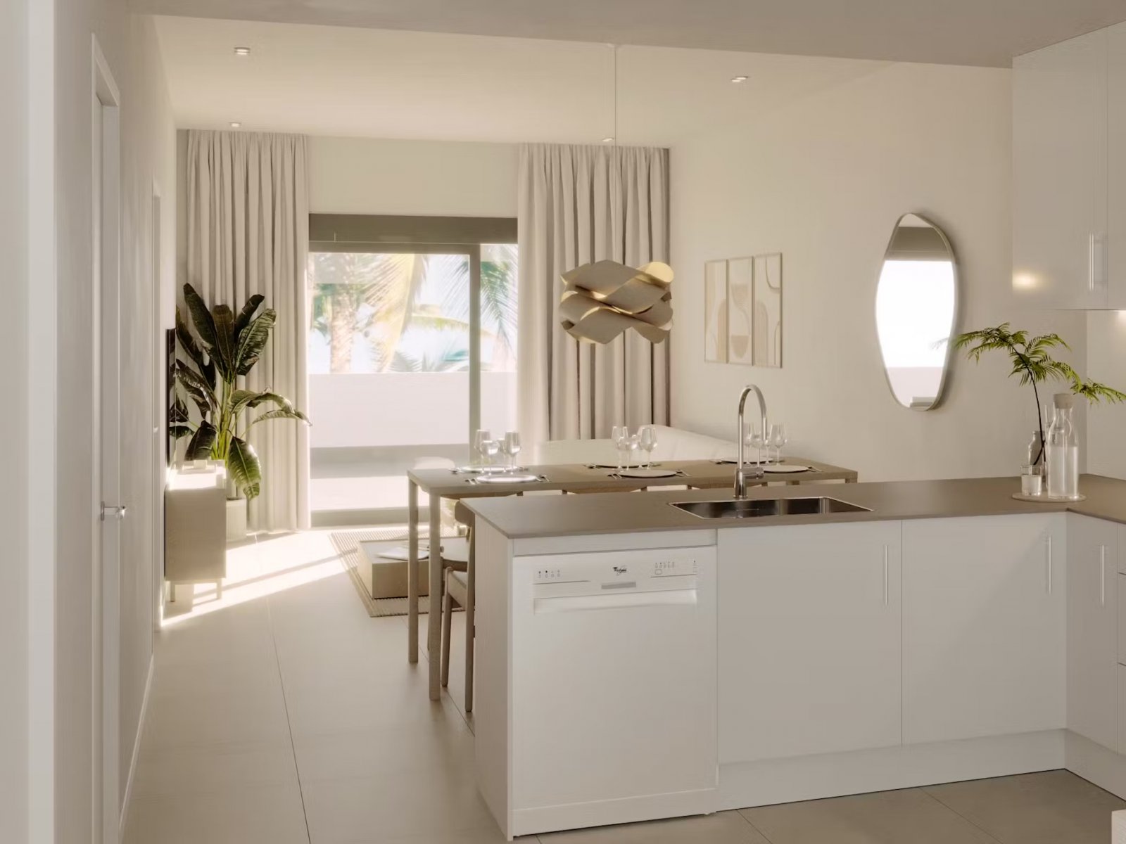 Modern apartments with terraces and pool, quiet environment, La Nucía