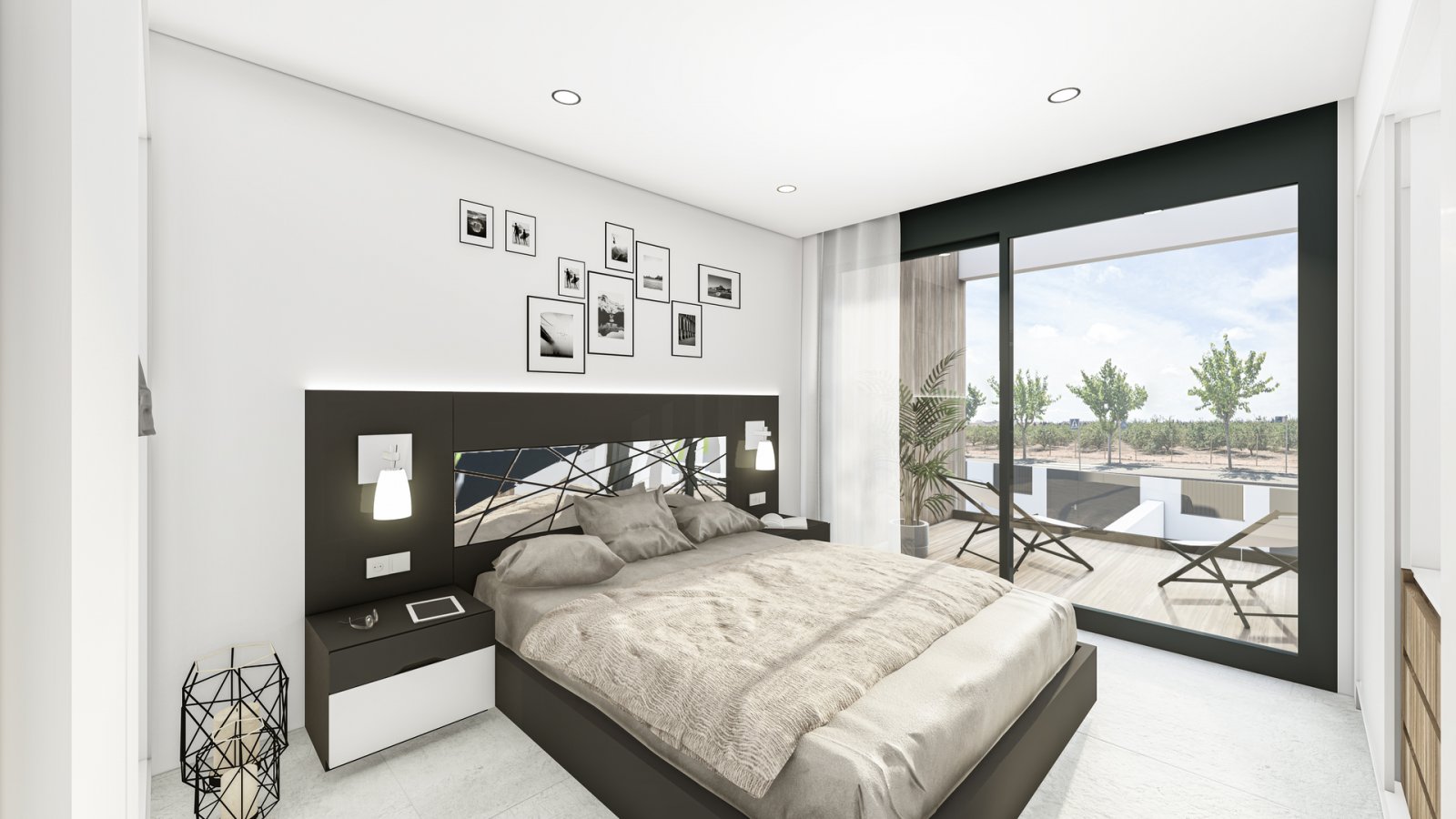 Modern townhouse with private pool and solarium 1.9 km from the sea Pilar de la Horadada