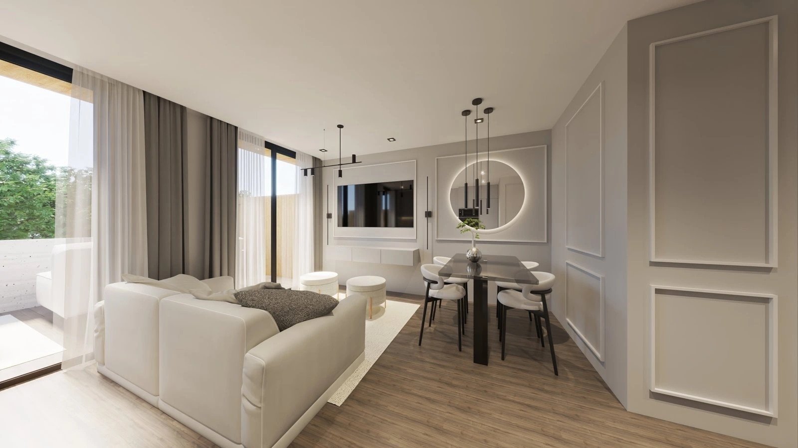 Modern apartments, 2 km from the sea and with swimming pool, Las Lagunas de Mijas