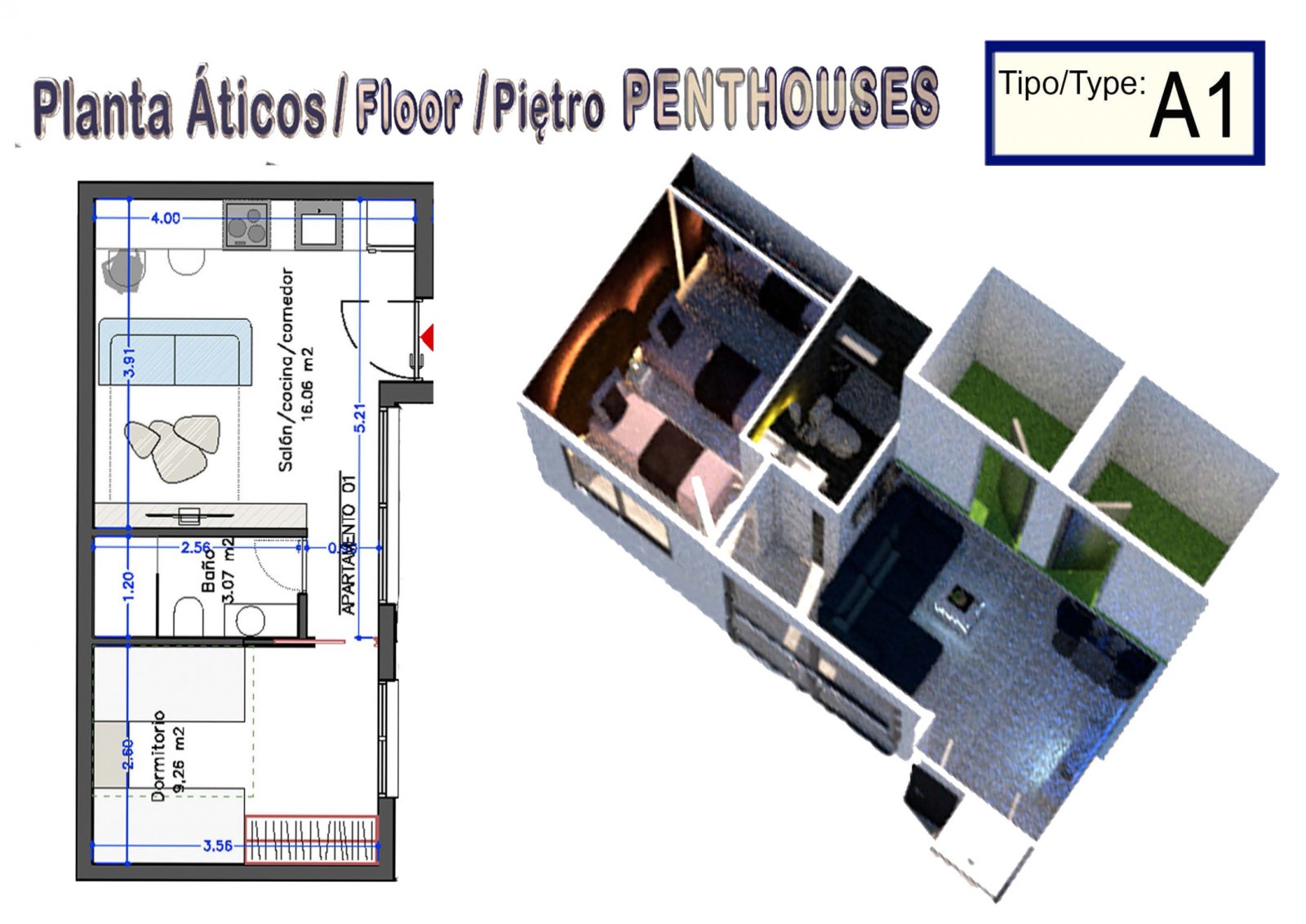 Sunny penthouse with solarium near the beach and investment potential Torrevieja