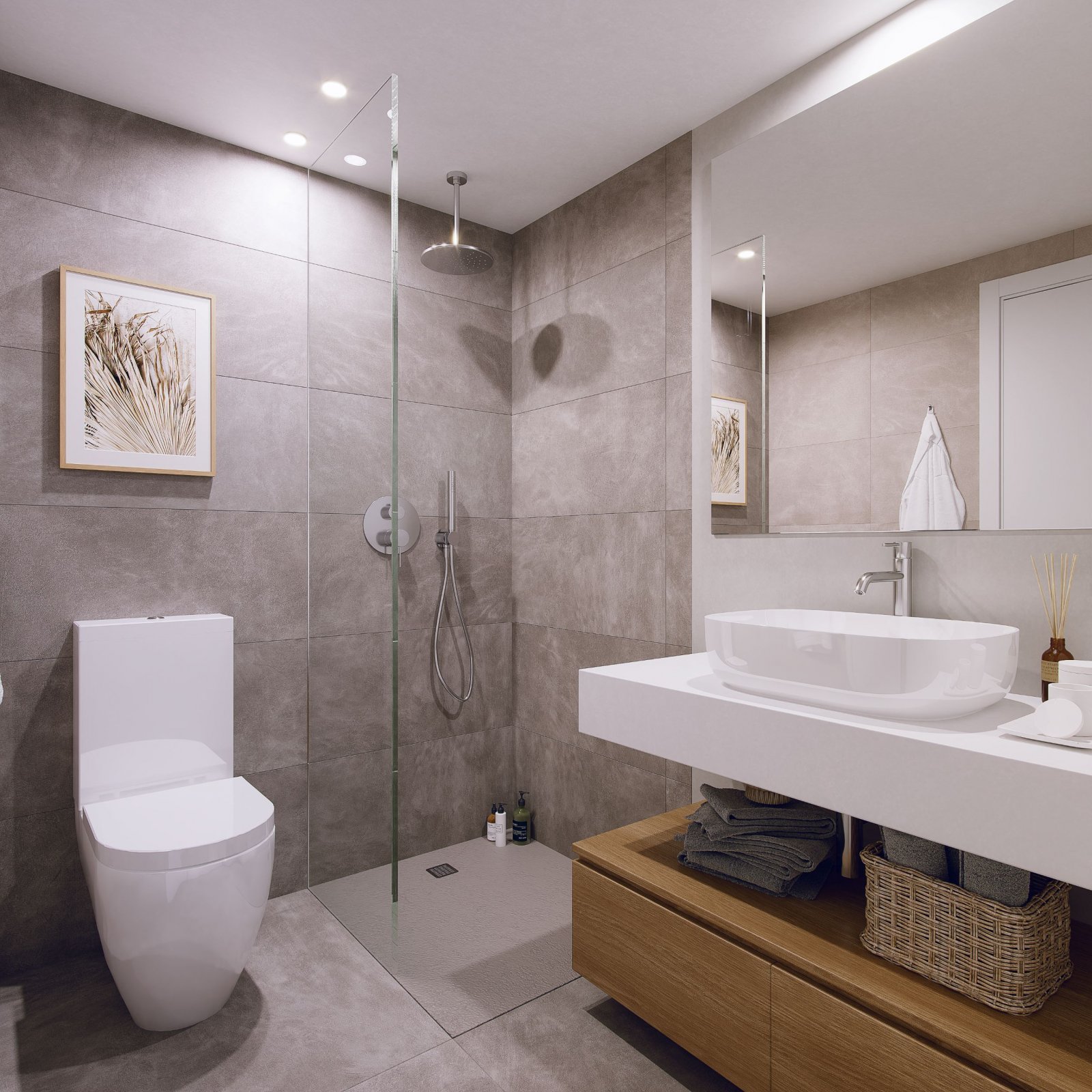 Modern apartments and penthouses, 1 km from the sea, with pool and garden, Torremolinos