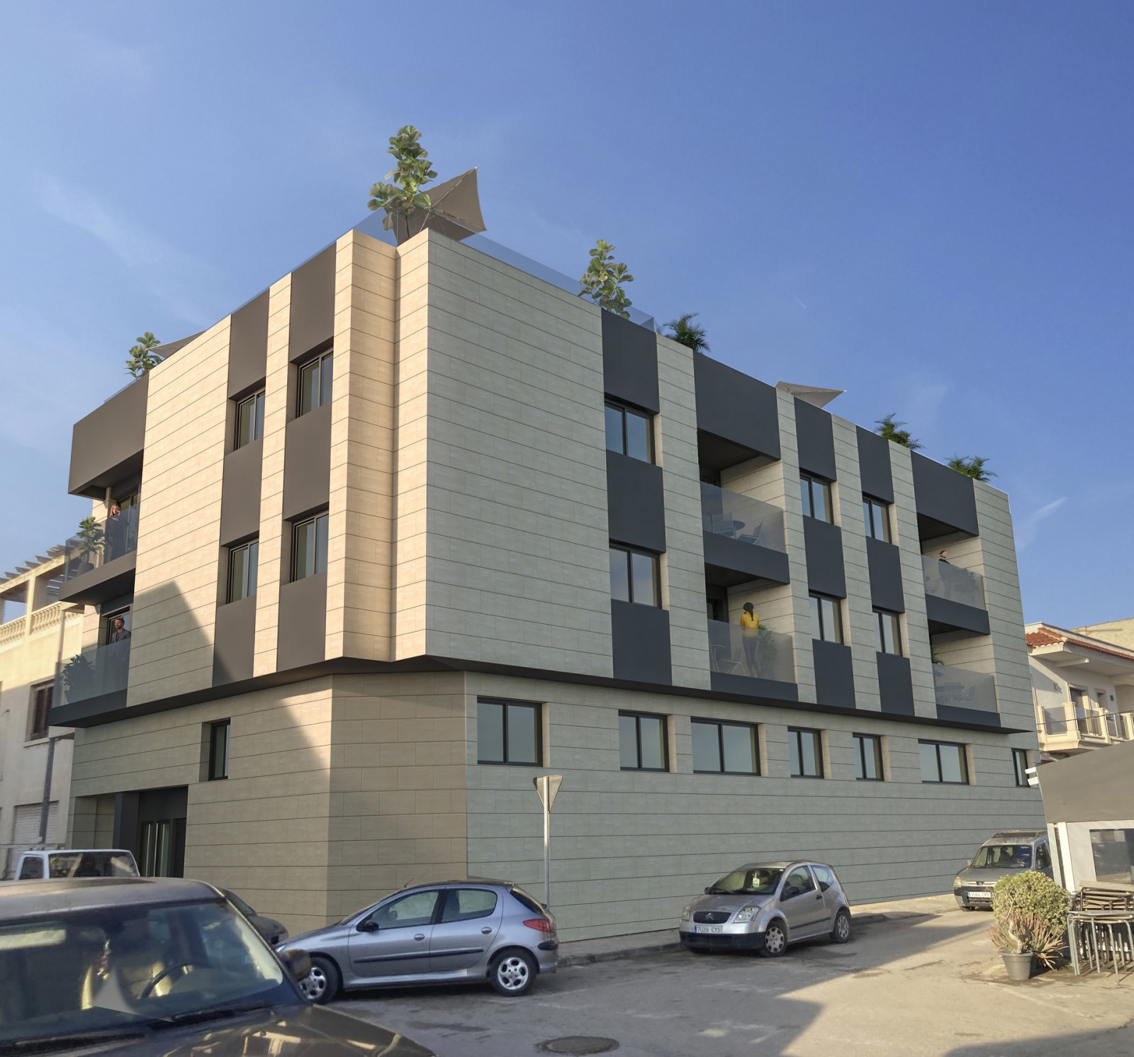 Modern apartments, communal pool and solarium near the airport, Catral