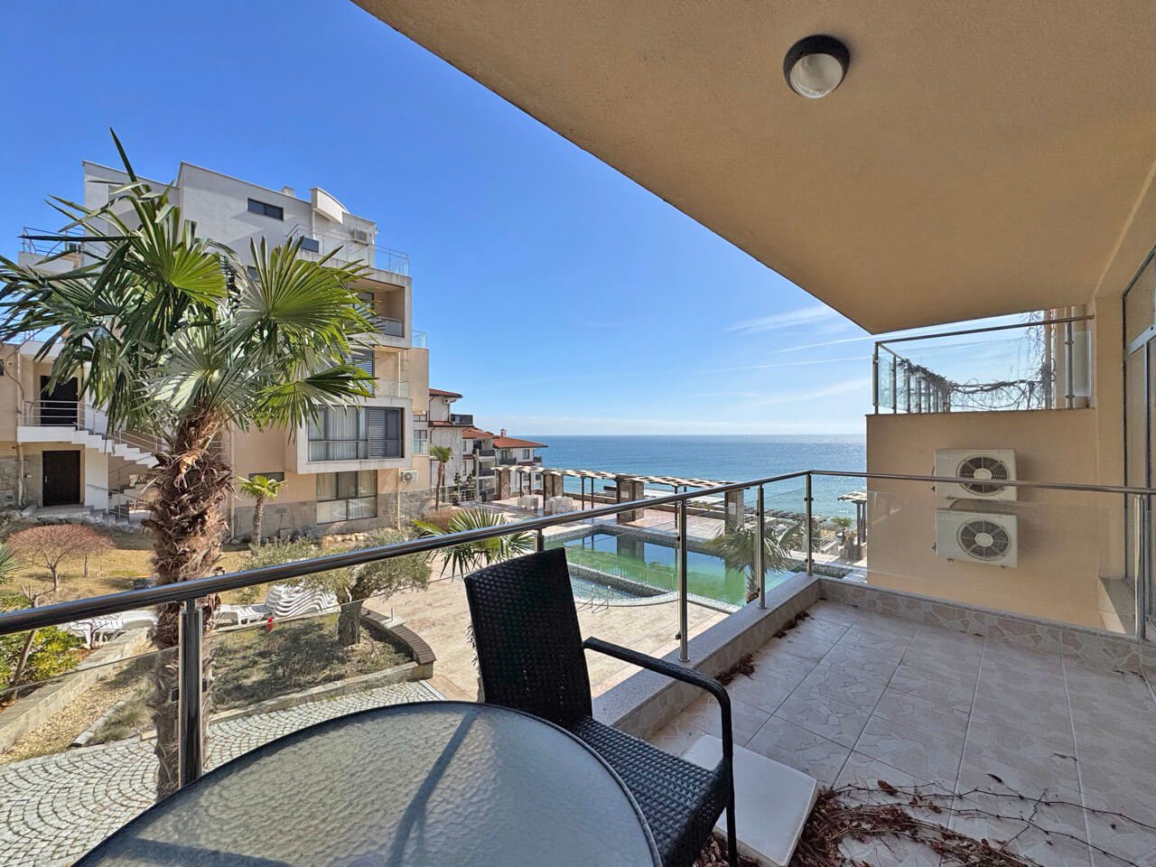 Two-room apartment with sea view in the Dolce Vita complex, Sveti Vlas, Bulgaria