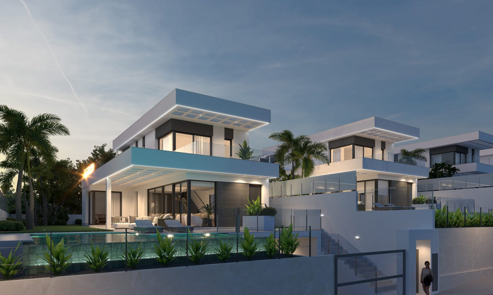 Exclusive villas 3 km from the sea with private pools, Finestrat