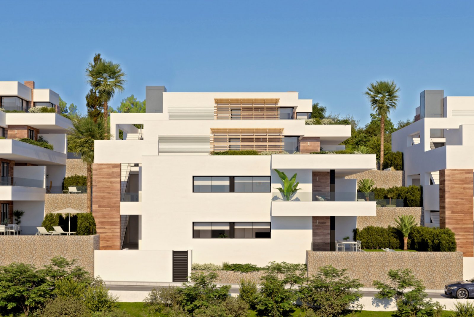 Moderne Apartments mit Terrasse, 2 km vom Meer entfernt, Cumbre del Sol