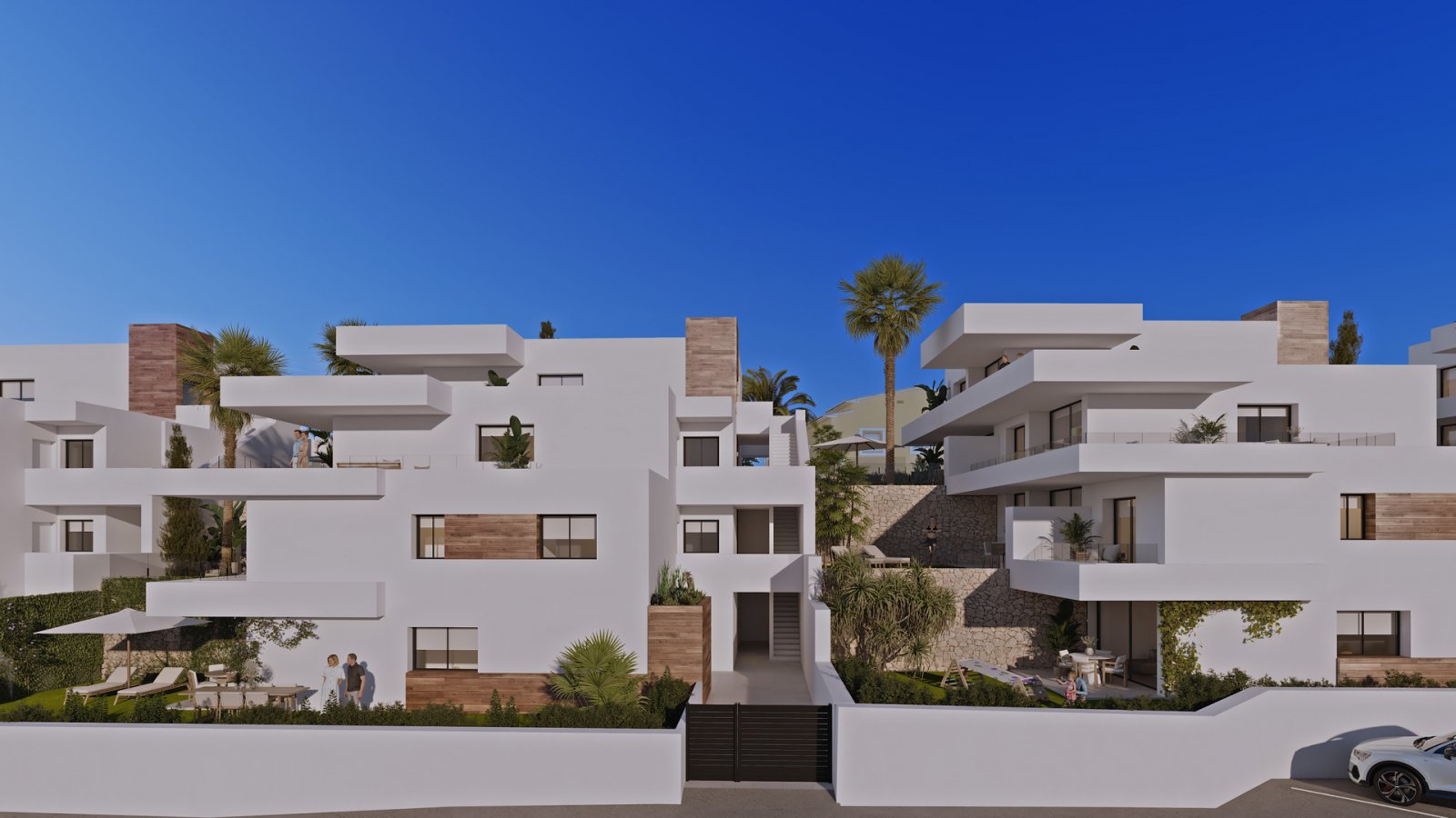 Moderne Apartments mit Terrasse, 2 km vom Meer entfernt, Cumbre del Sol