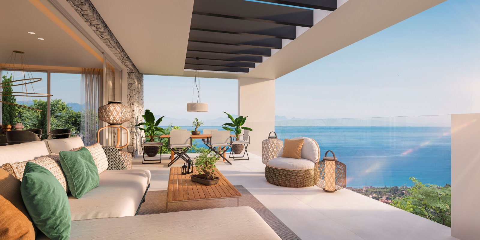 Exclusive penthouse, private terrace and sea views, Ojén