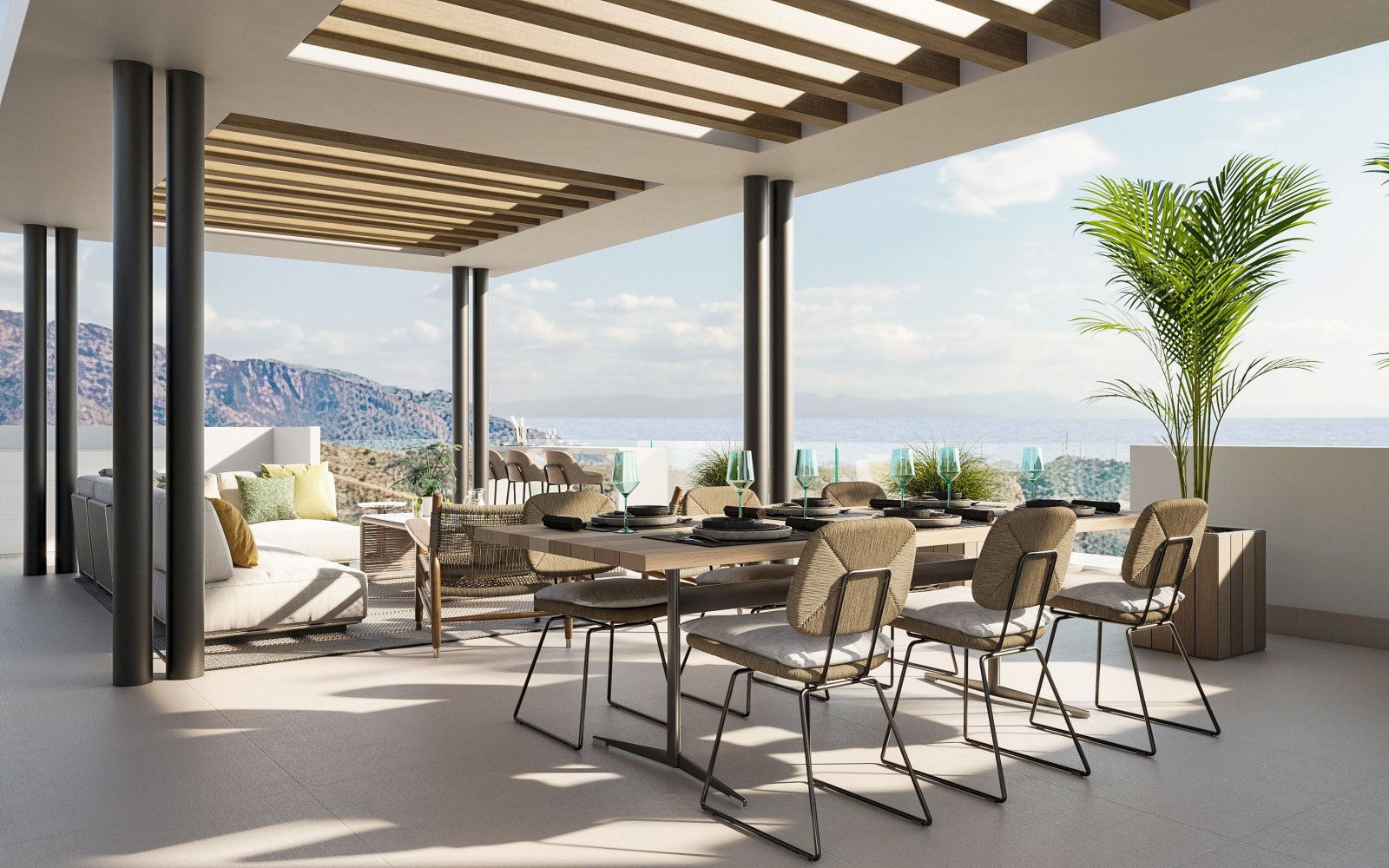 Exclusive penthouse, private terrace and sea views, Ojén