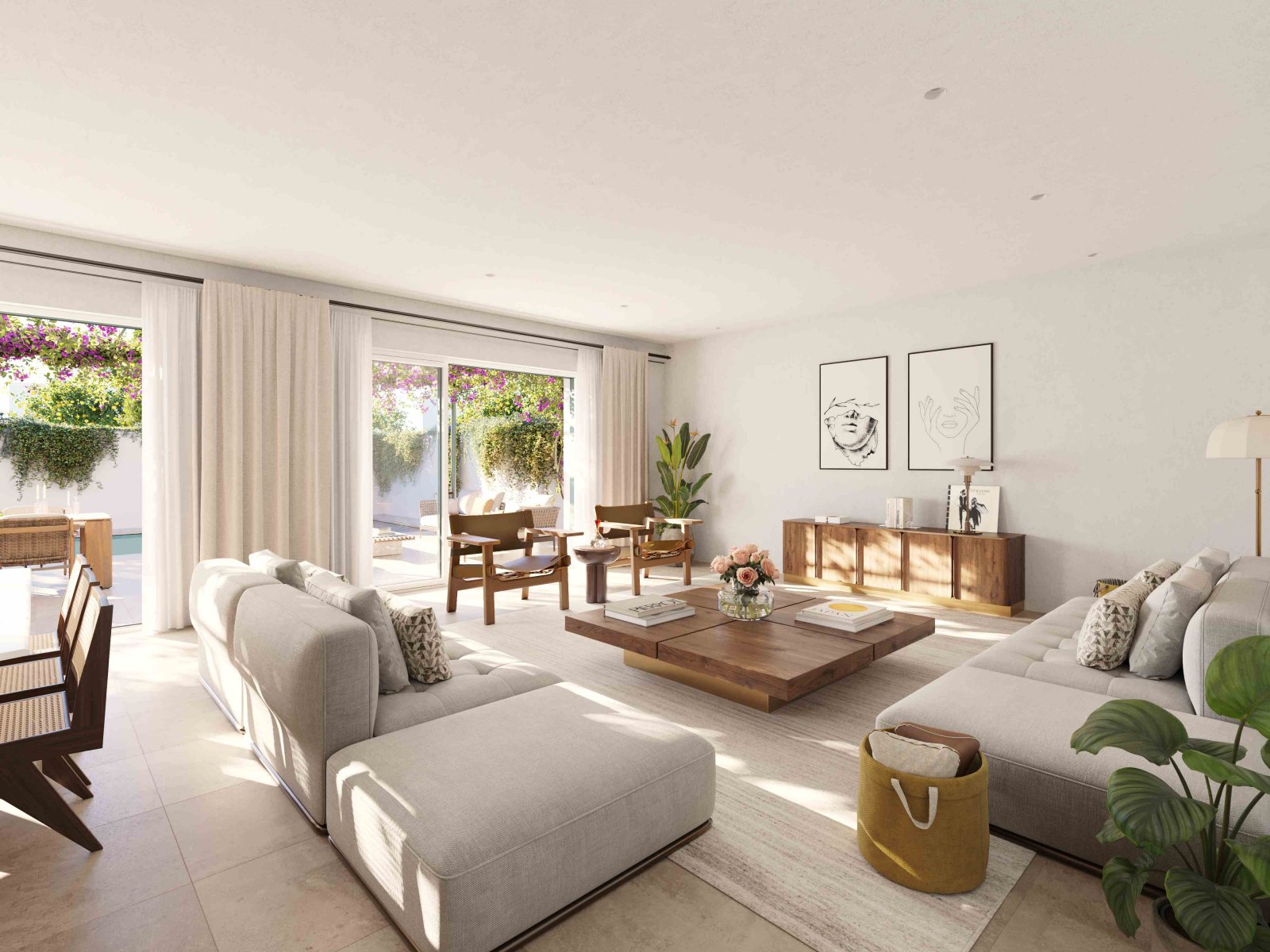 Luxury semi-detached houses with private pool by the golf course and the sea, Sotogrande