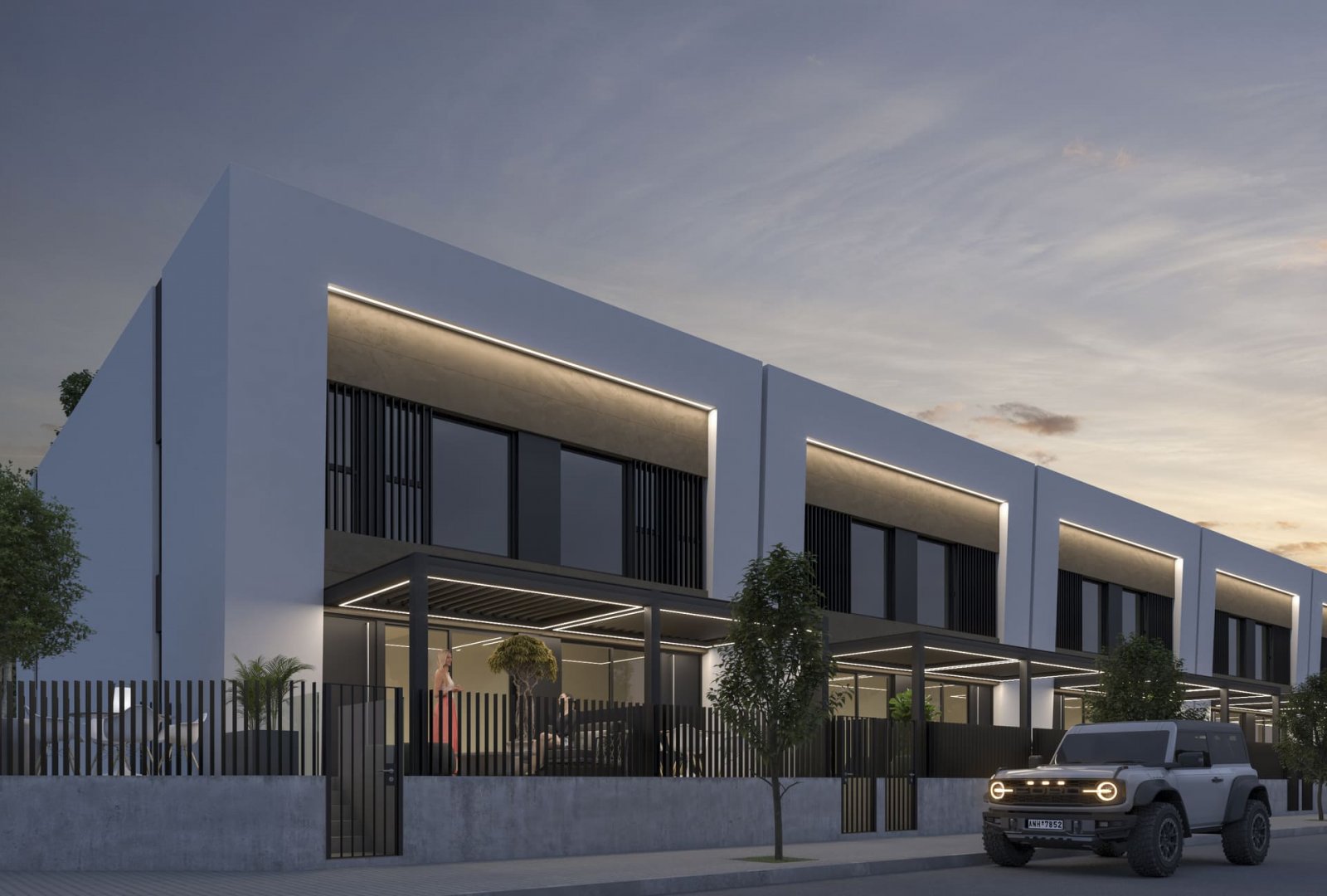 Dolores, Alicante: Exclusive townhouses, terrace and solarium, close to the airport, Dolores 