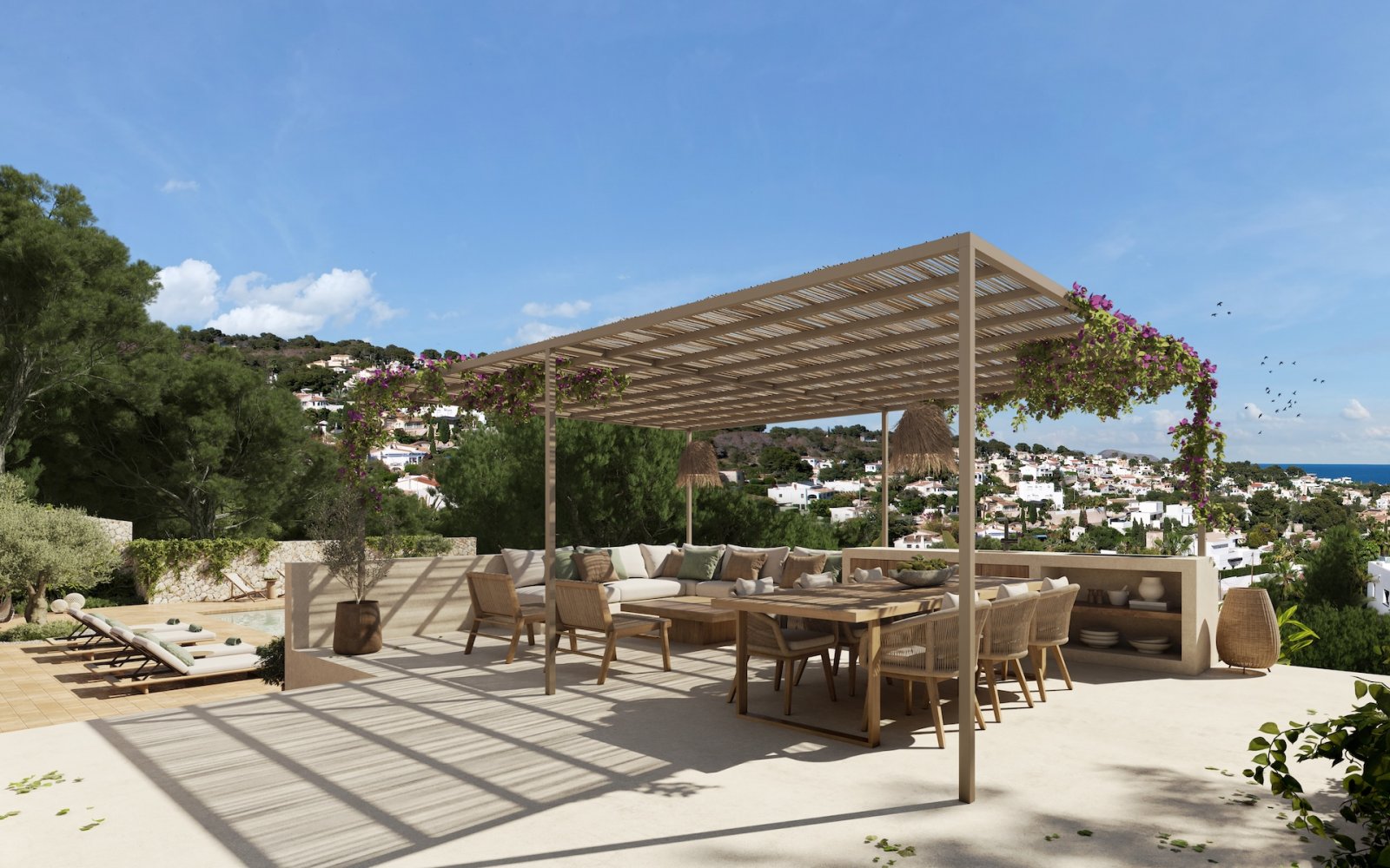 Exclusive villa with sea views, 1 km from the beach and 700 m from golf, Benissa