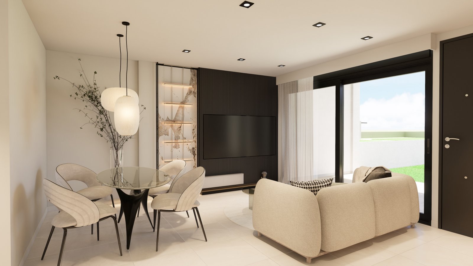 Elegant bungalow, 1.7 km from the sea with swimming pool, Pilar de la Horadada