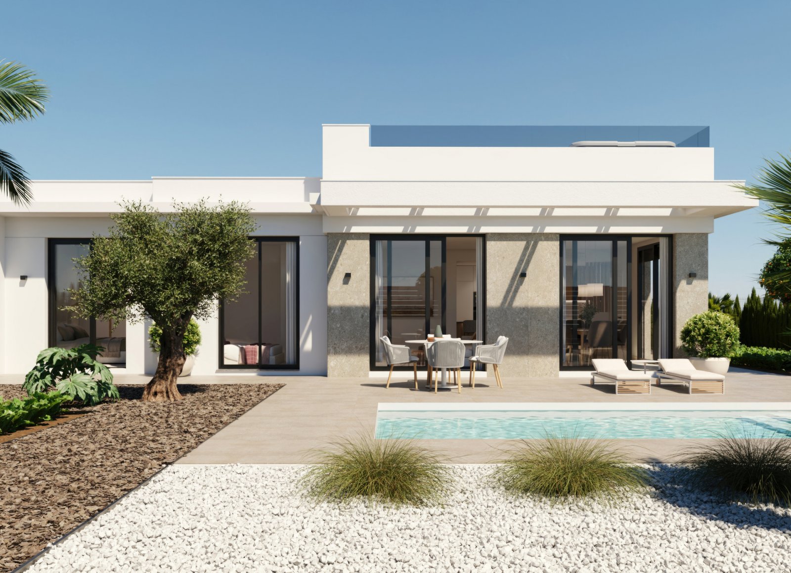 Luxury detached homes, private pool by the golf course, Hacienda El Álamo