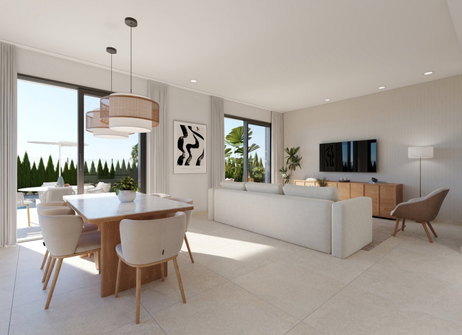 Luxury detached homes, private pool by the golf course, Hacienda El Álamo