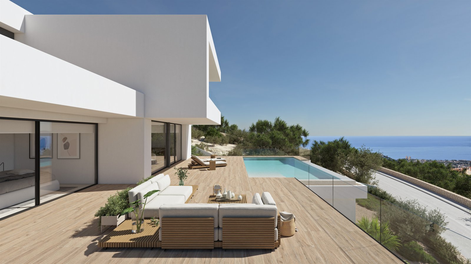 Luxury villa, sea views and 0.5 km from the beach, Cumbre del Sol