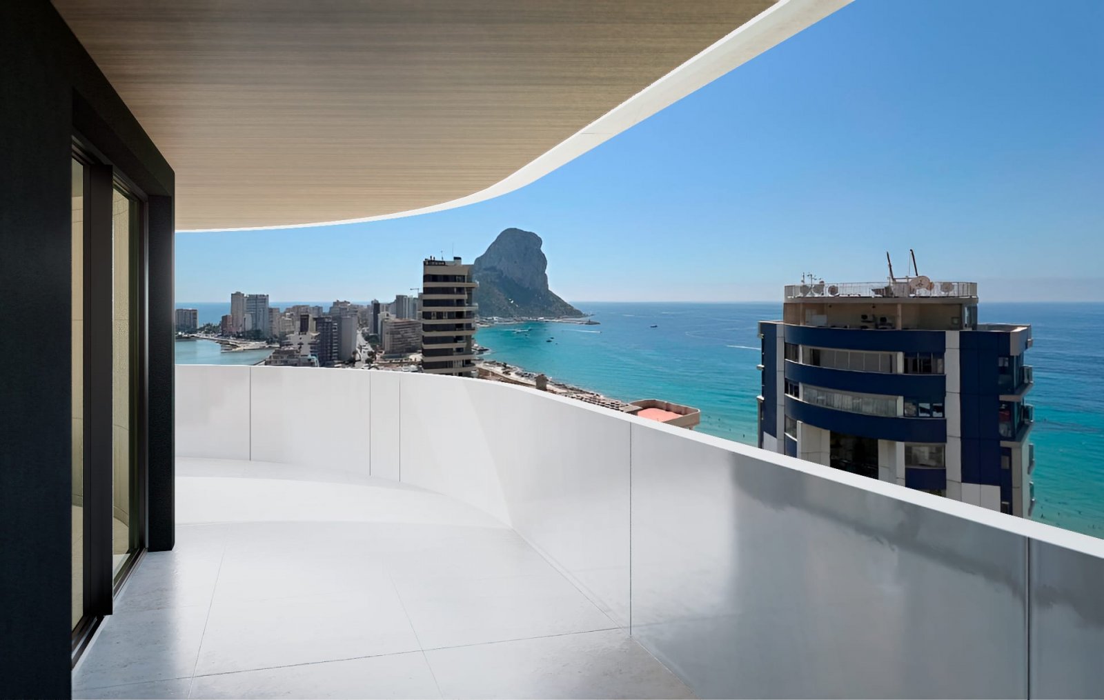 Modern apartment with terrace on the 1st floor 1 km from Calpe beach
