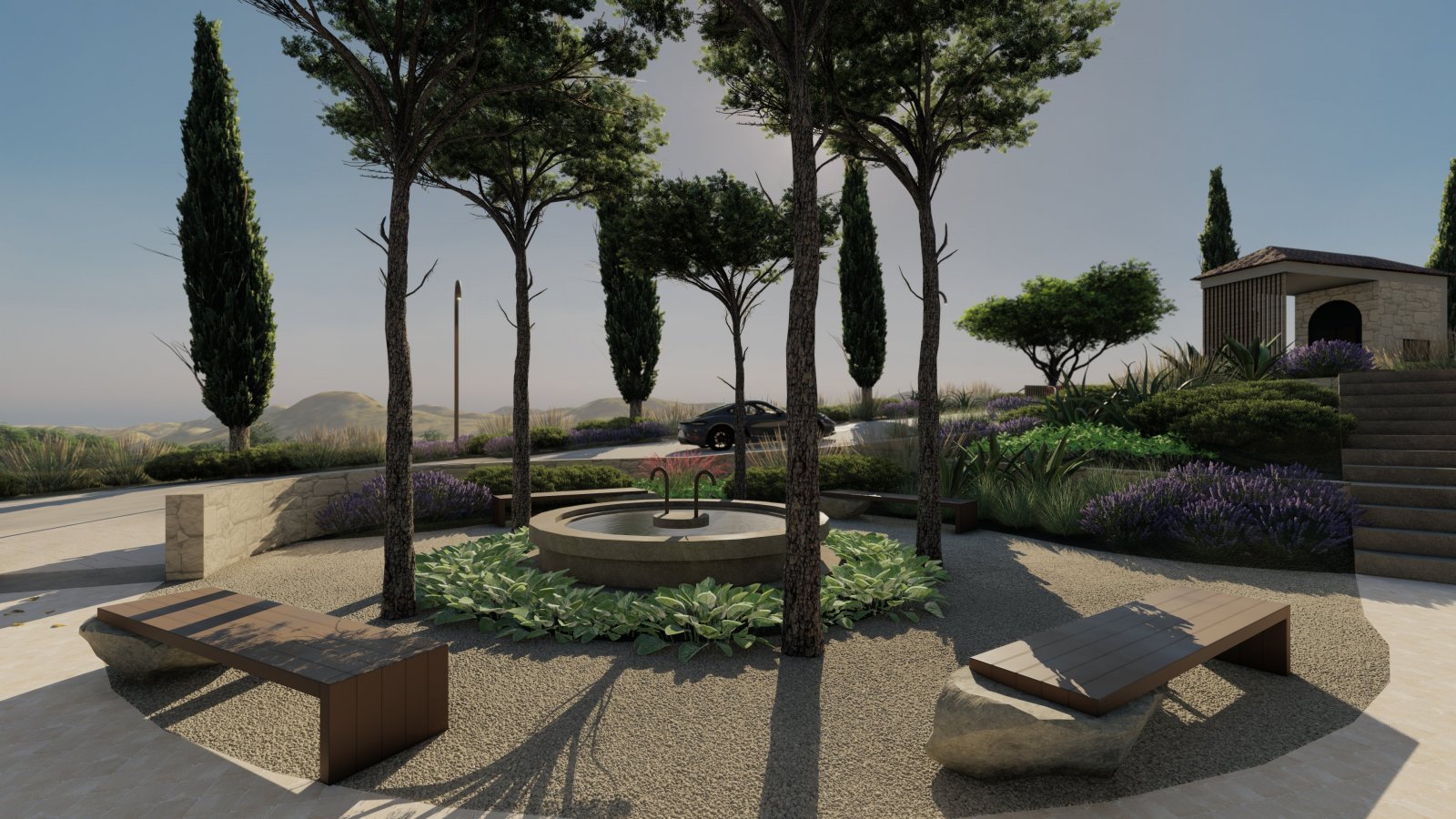 Exclusive townhouses, with private pool and garden, Guaro