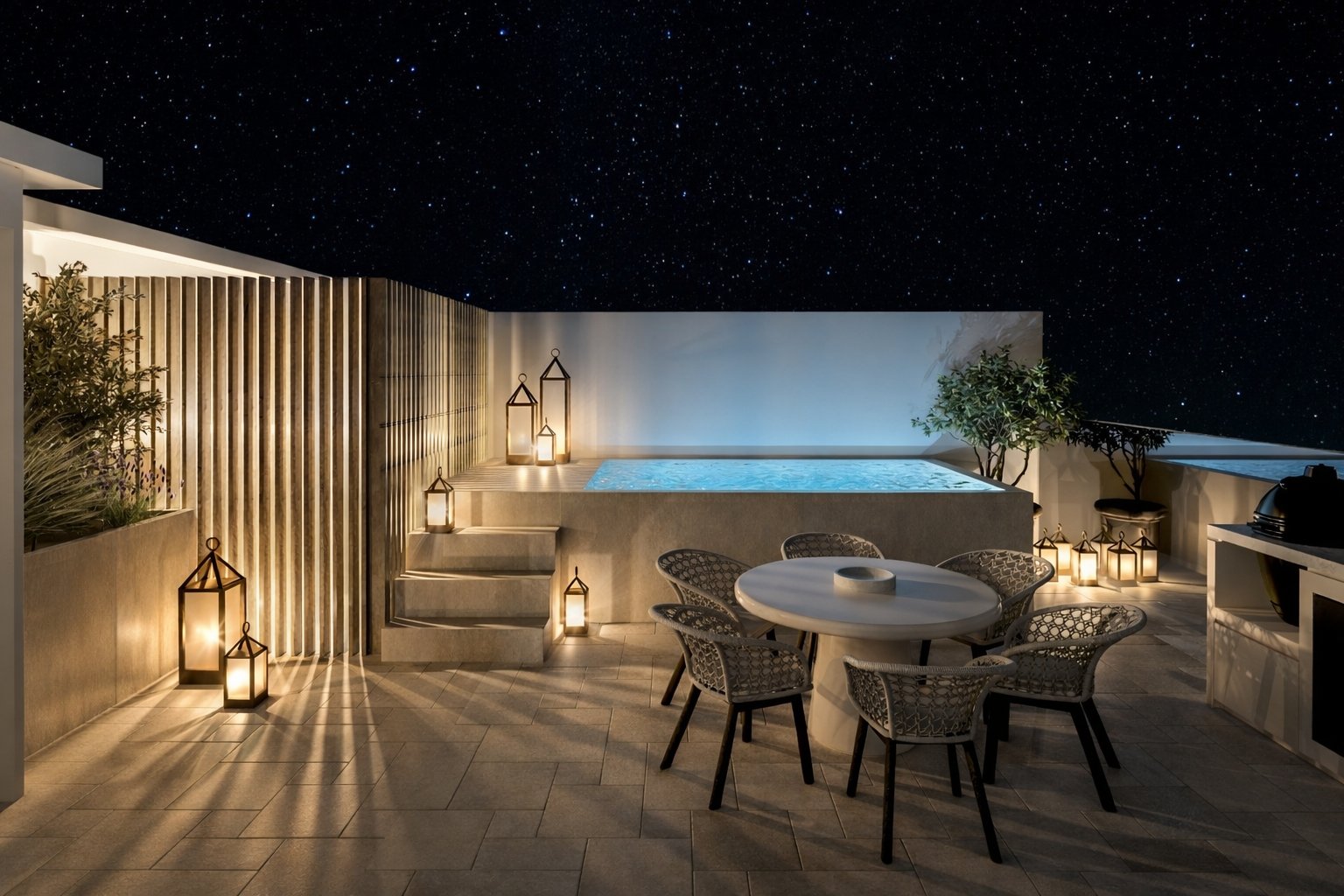 Exclusive townhouses, with private pool and garden, Guaro