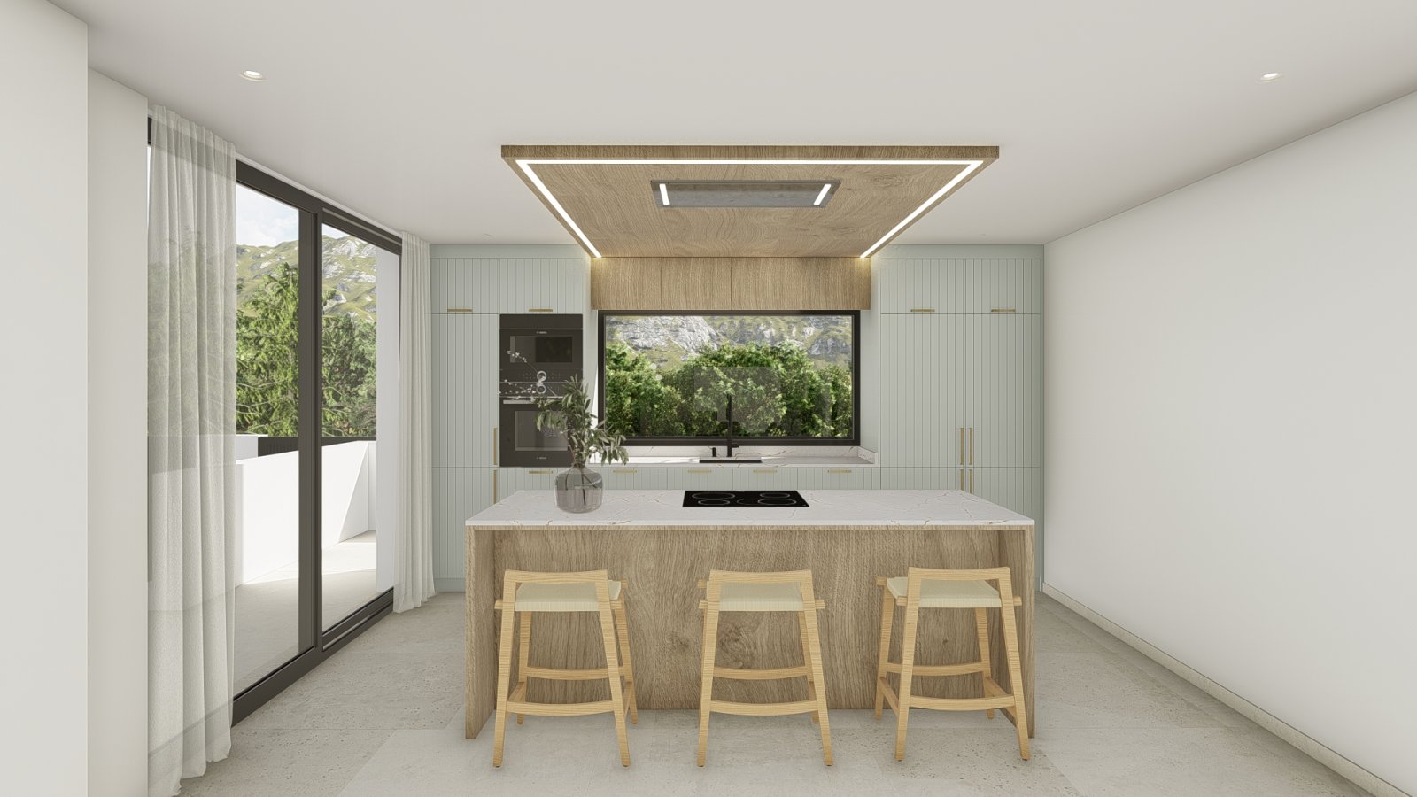 Modern family house with swimming pool and garden, Polop
