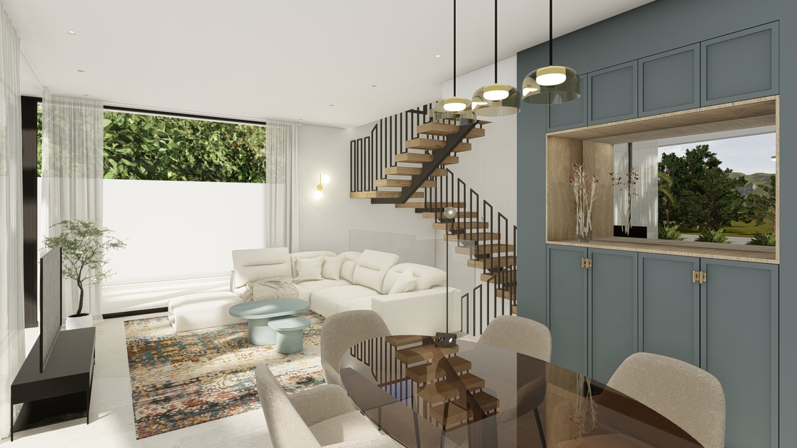 Modern family house with swimming pool and garden, Polop