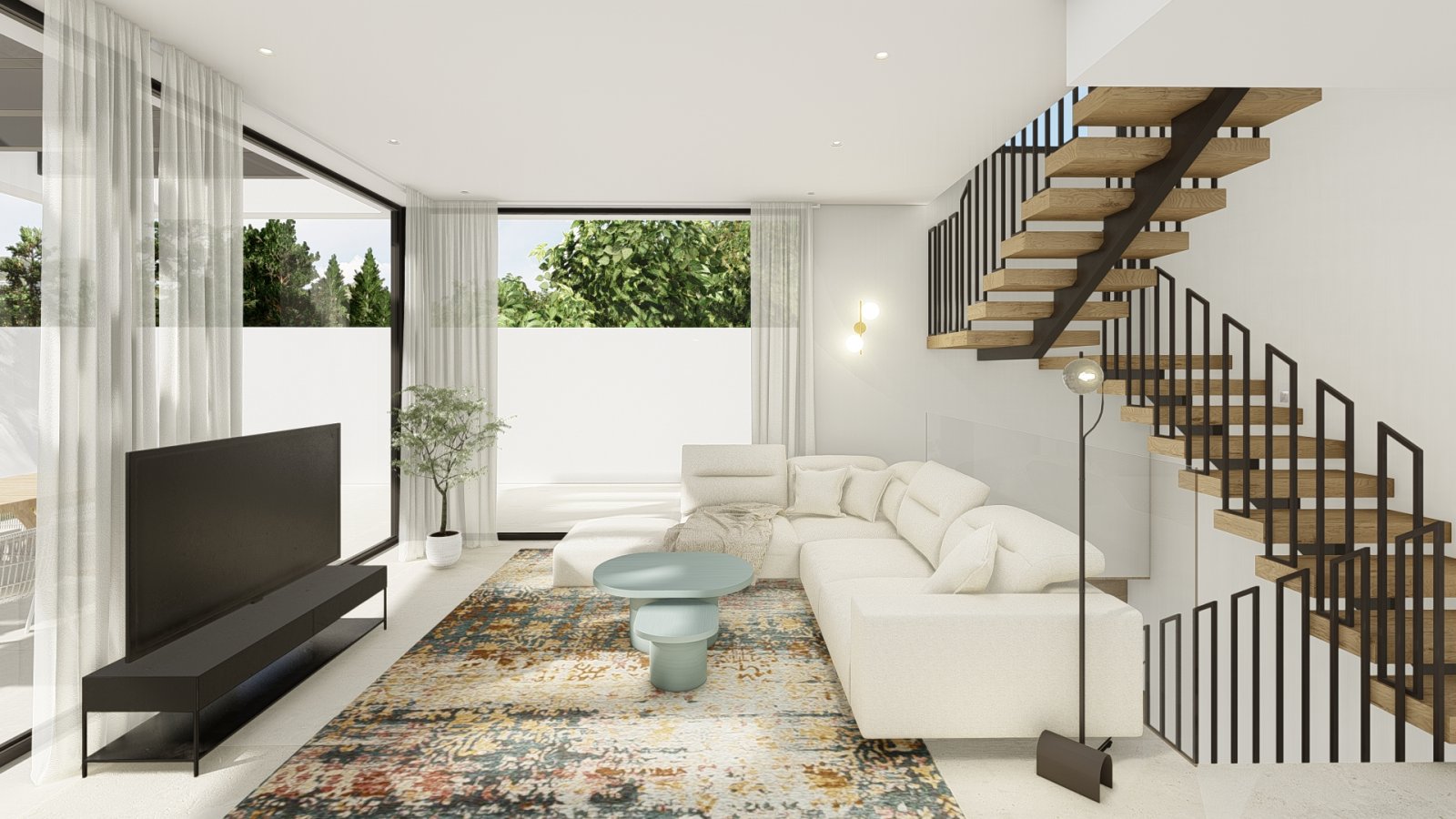 Modern family house with swimming pool and garden, Polop
