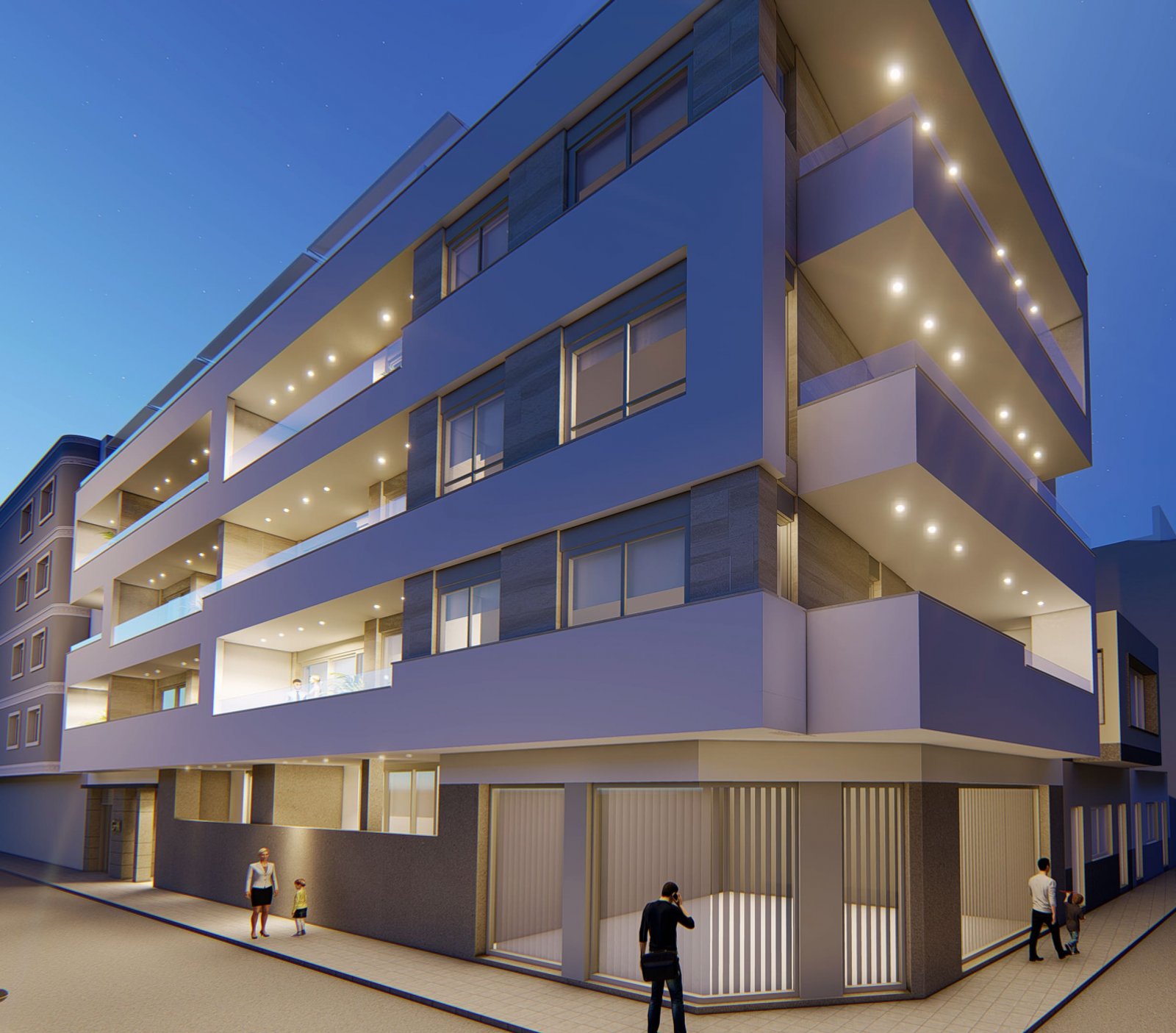 Modern apartments, 250 m from the sea, Torrevieja