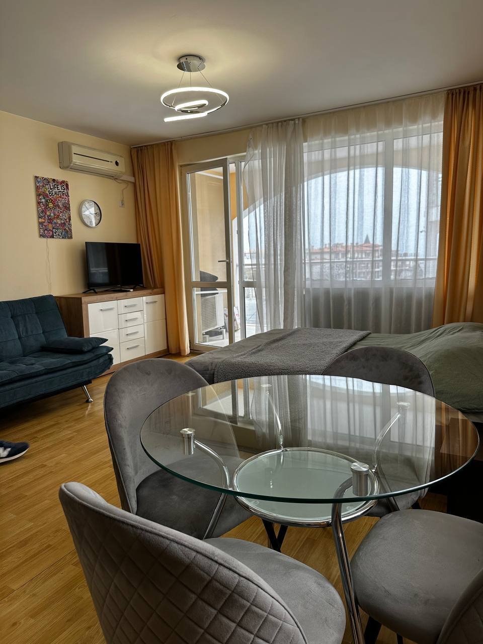 Studio with sea view in the Ivet complex, Sveti Vlas, Bulgaria