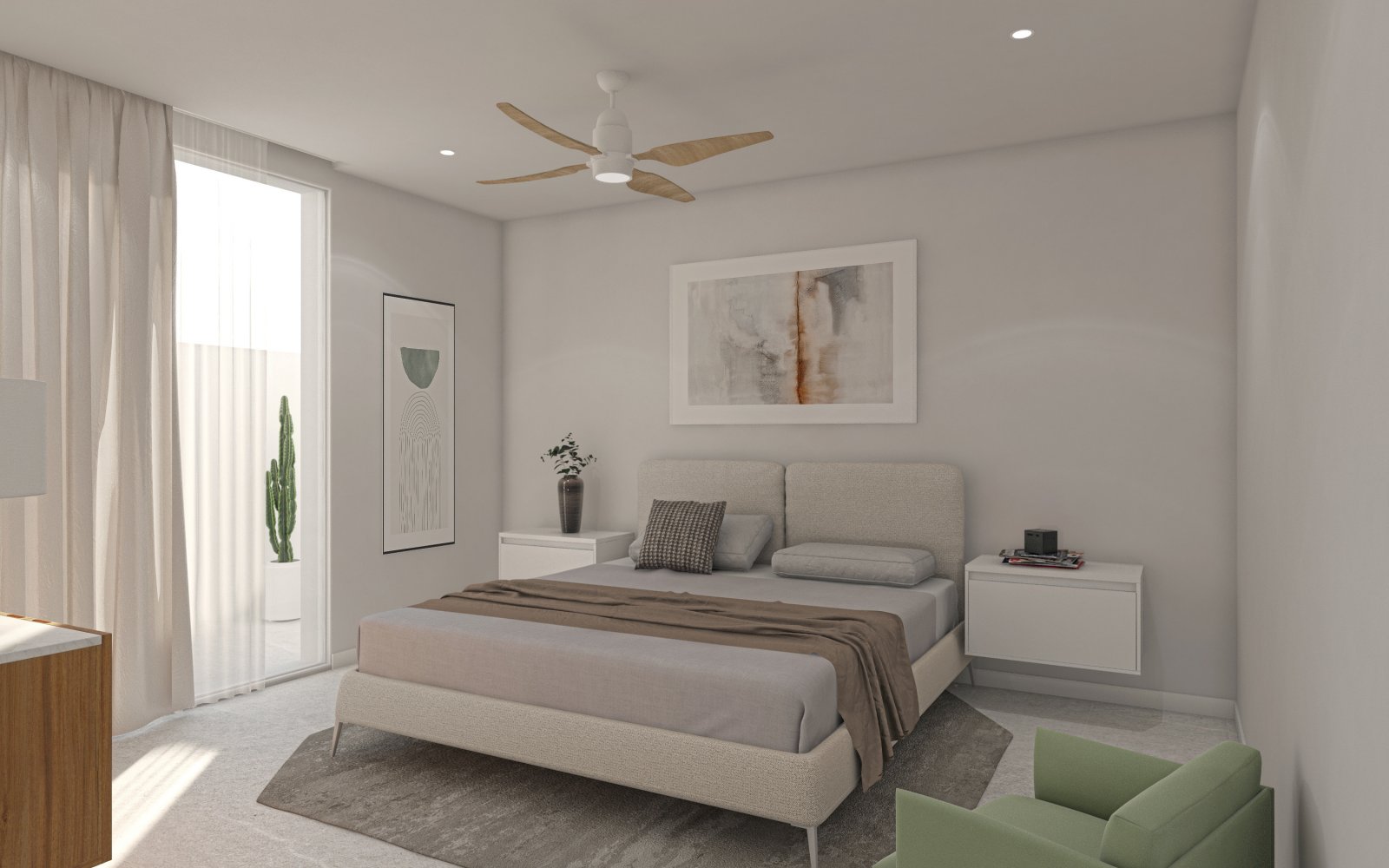 Modern bungalows, 3 km from the sea, with private pool, San Pedro del Pinatar