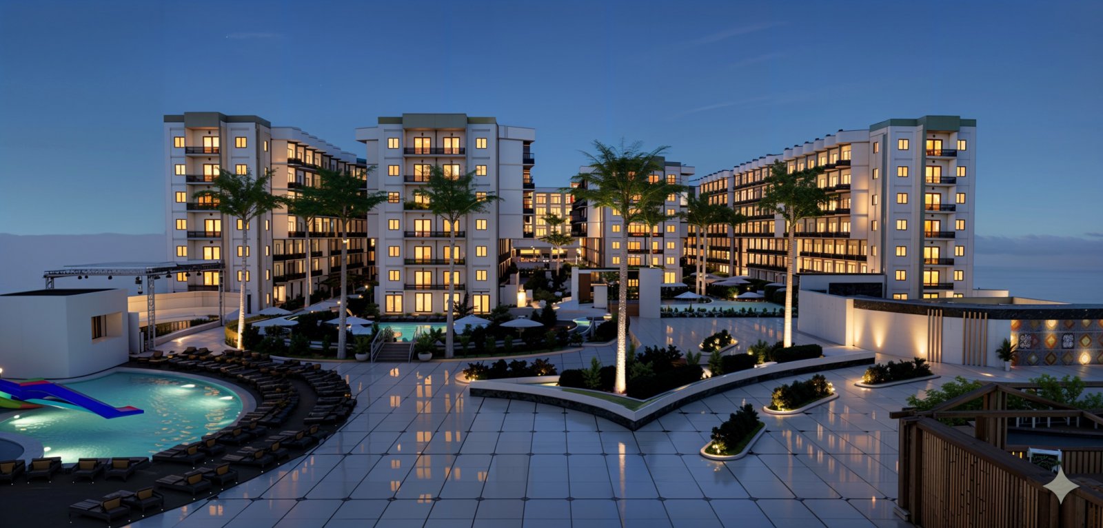 Helle Zweizimmerwohnung mit Meerblick, Ratenzahlung und Investitionspotenzial in Hurghada