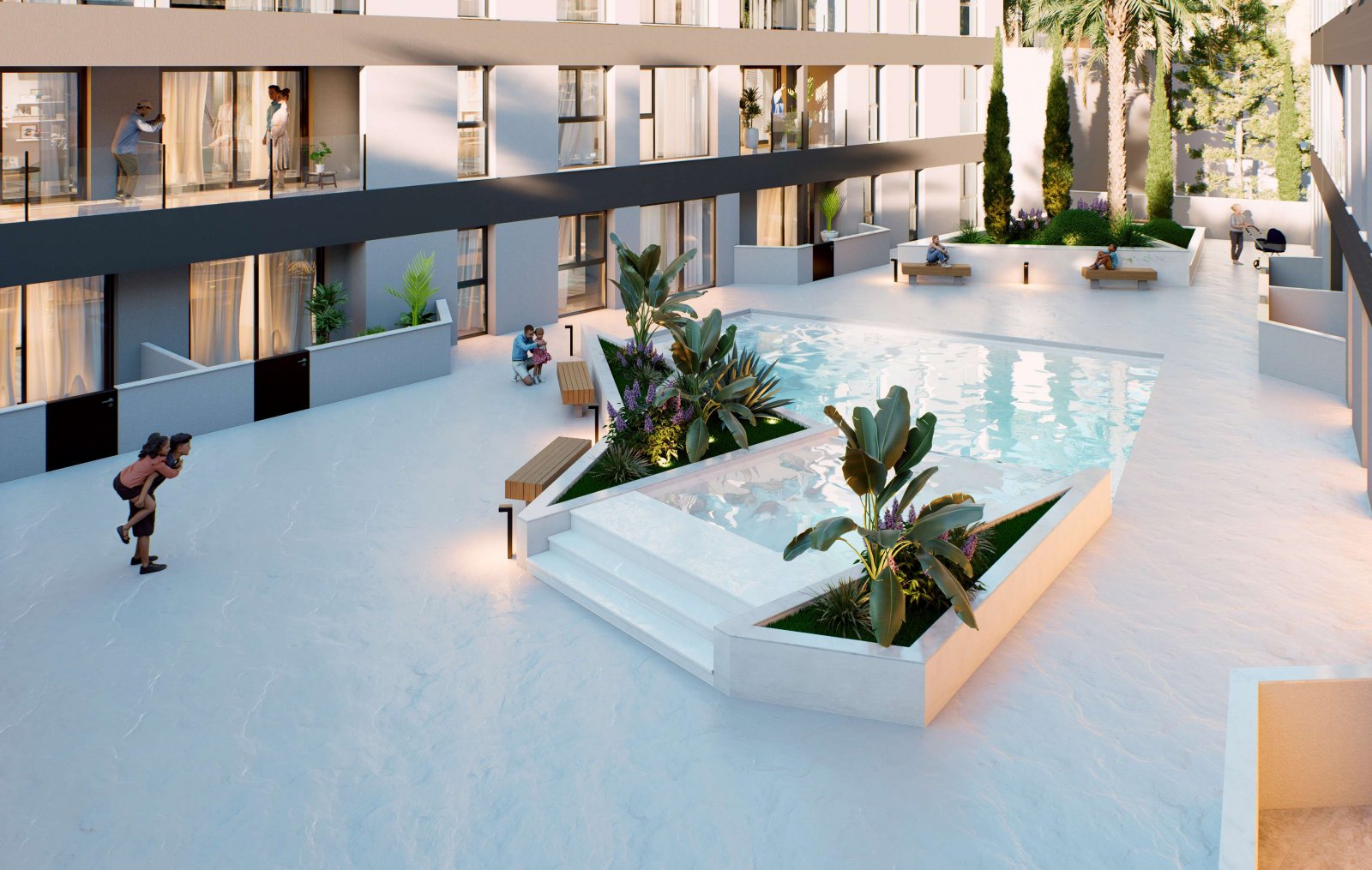 Exclusive apartments, 500 m from the sea, with swimming pool and terrace, Lo Pagán