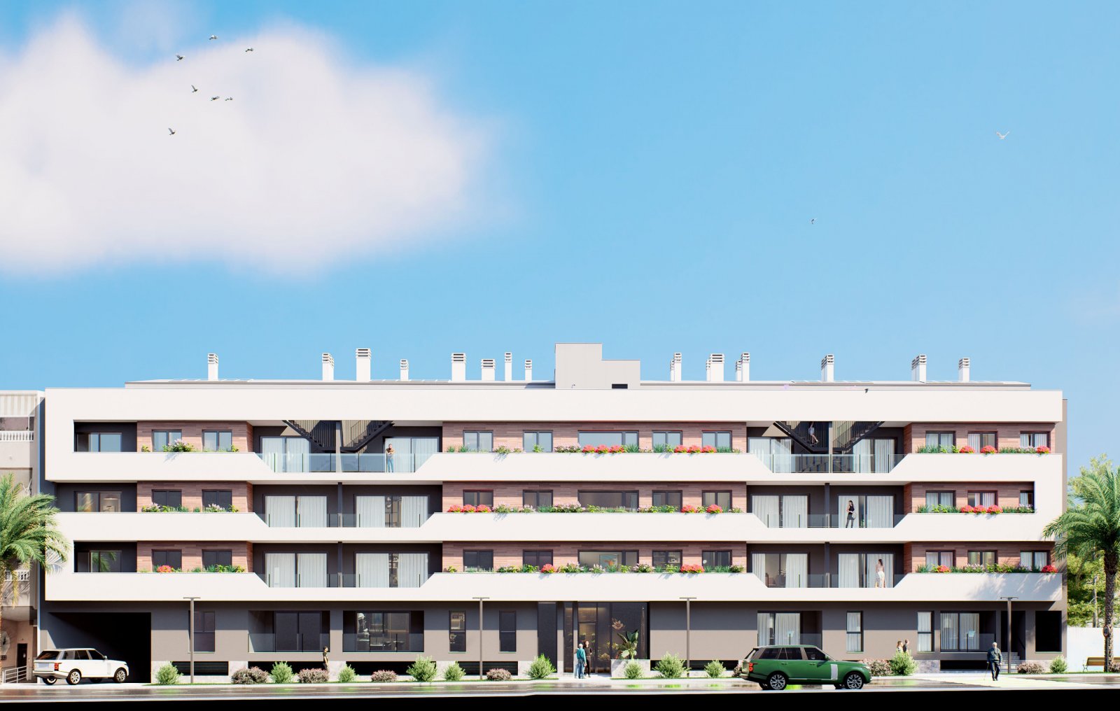 Exclusive apartments, 500 m from the sea, with swimming pool and terrace, Lo Pagán