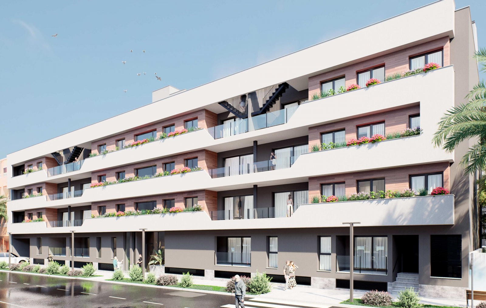 Exclusive apartments, 500 m from the sea, with swimming pool and terrace, Lo Pagán