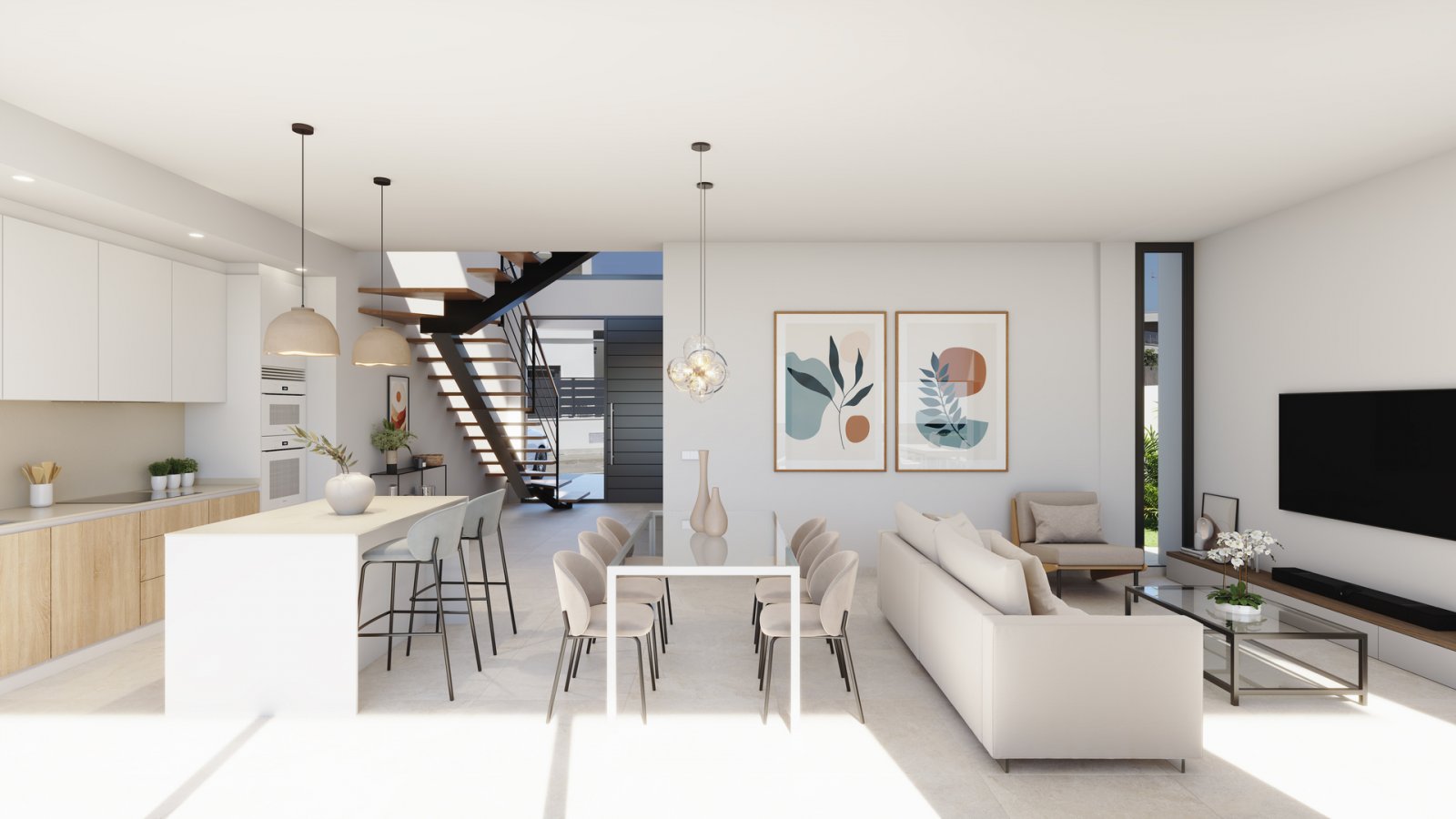 Exclusive townhouses, with swimming pool and 5 km from the sea, San Javier