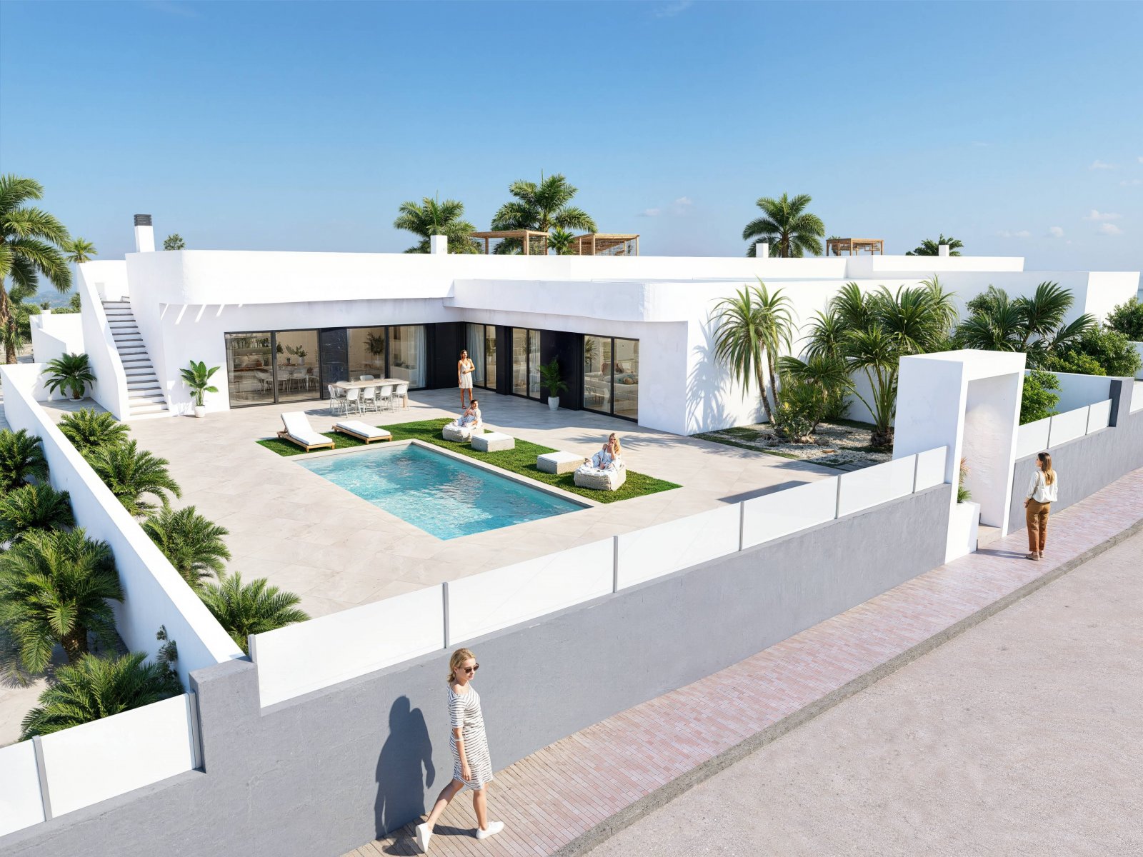 Exclusive detached house with private pool by the golf course, Algorfa