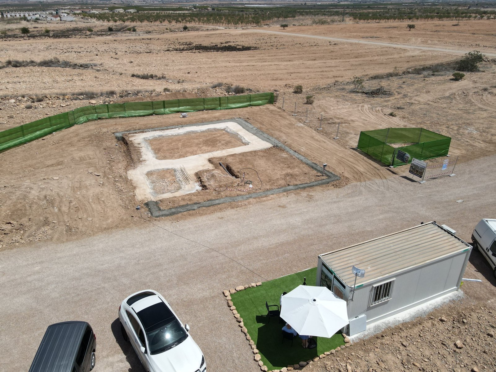 Sonnige Einfamilienhäuser, private Gärten und Swimmingpools, Fuente Álamo